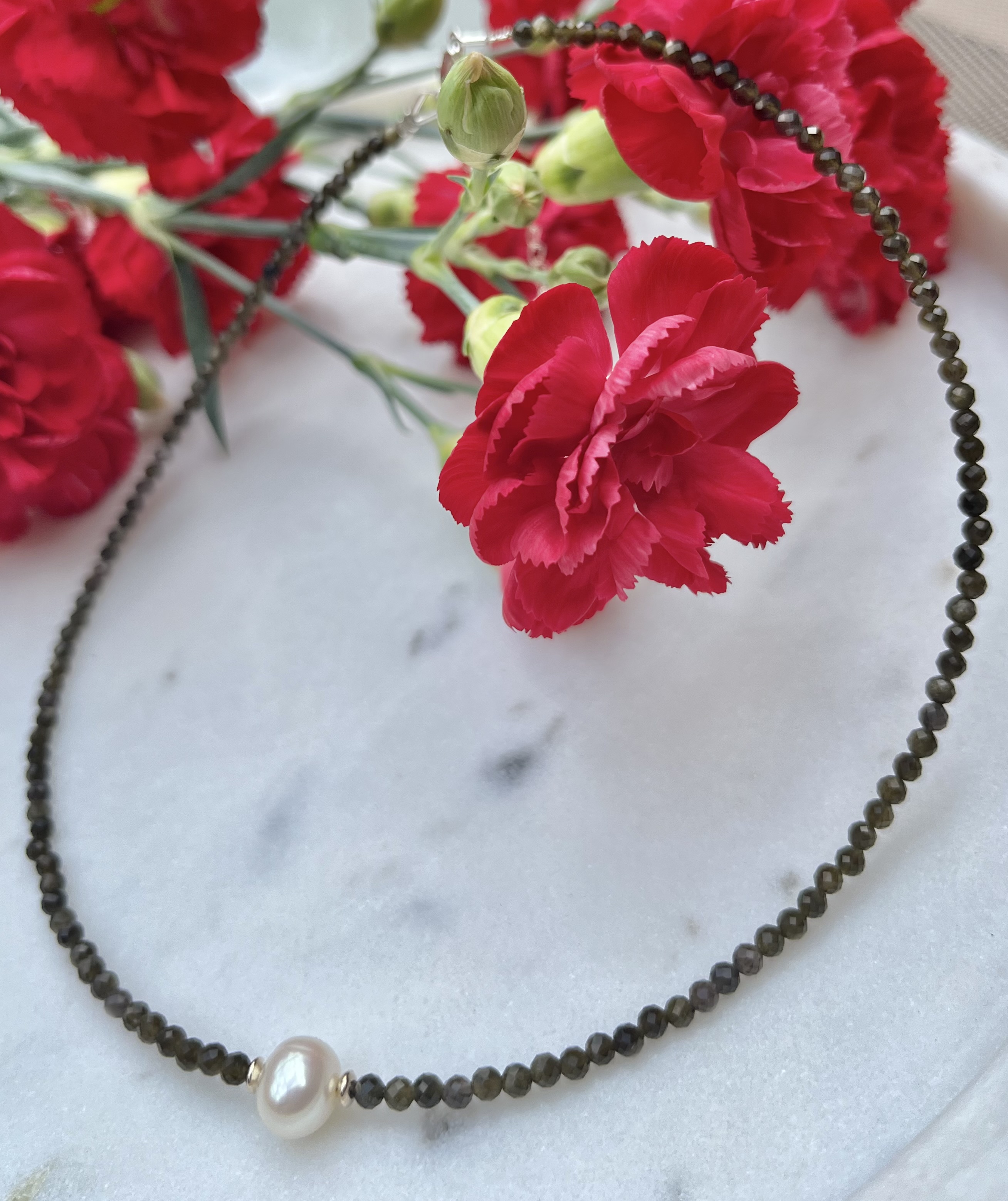 Golden Obsidian Necklace