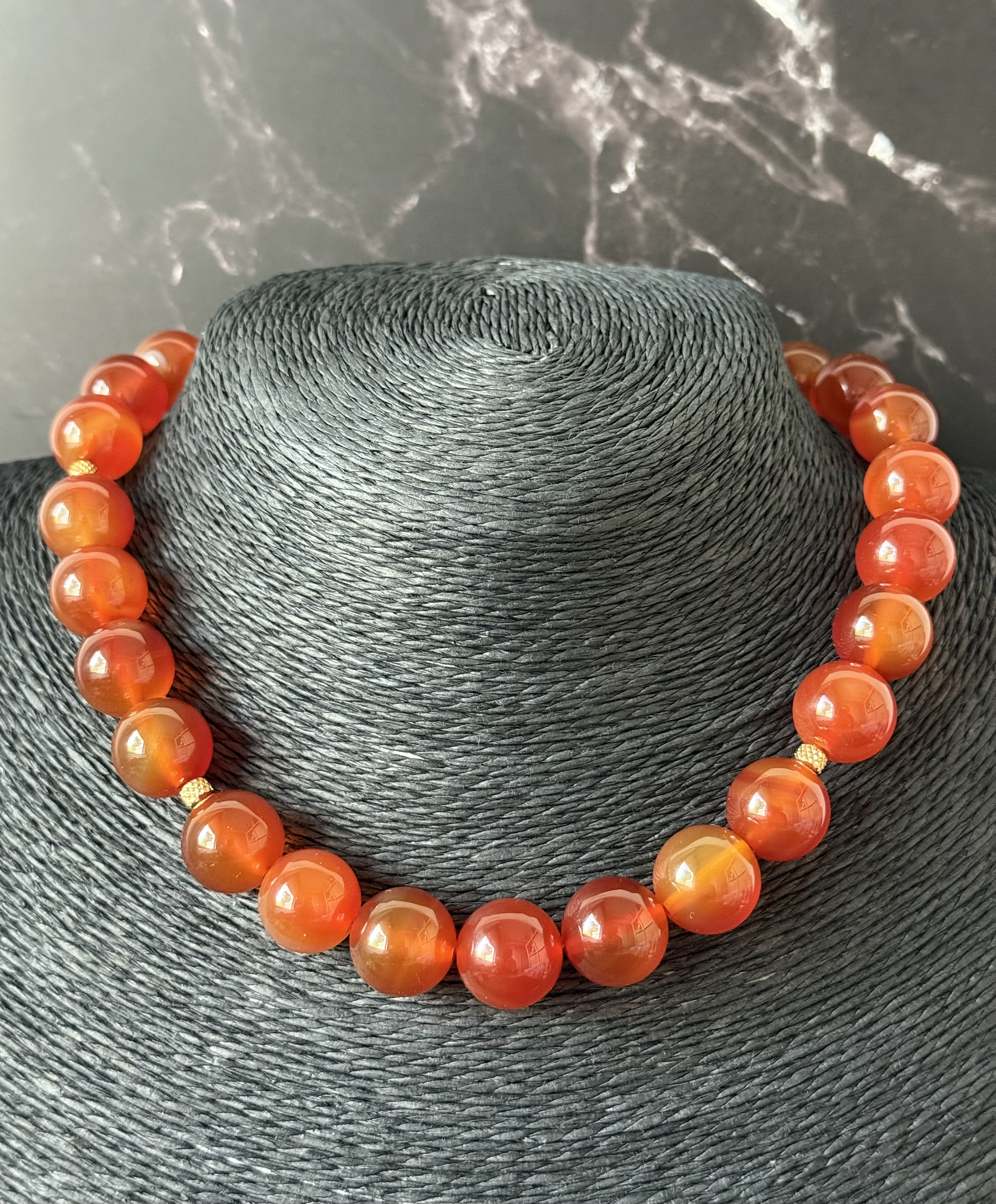 Agate Bead Necklace