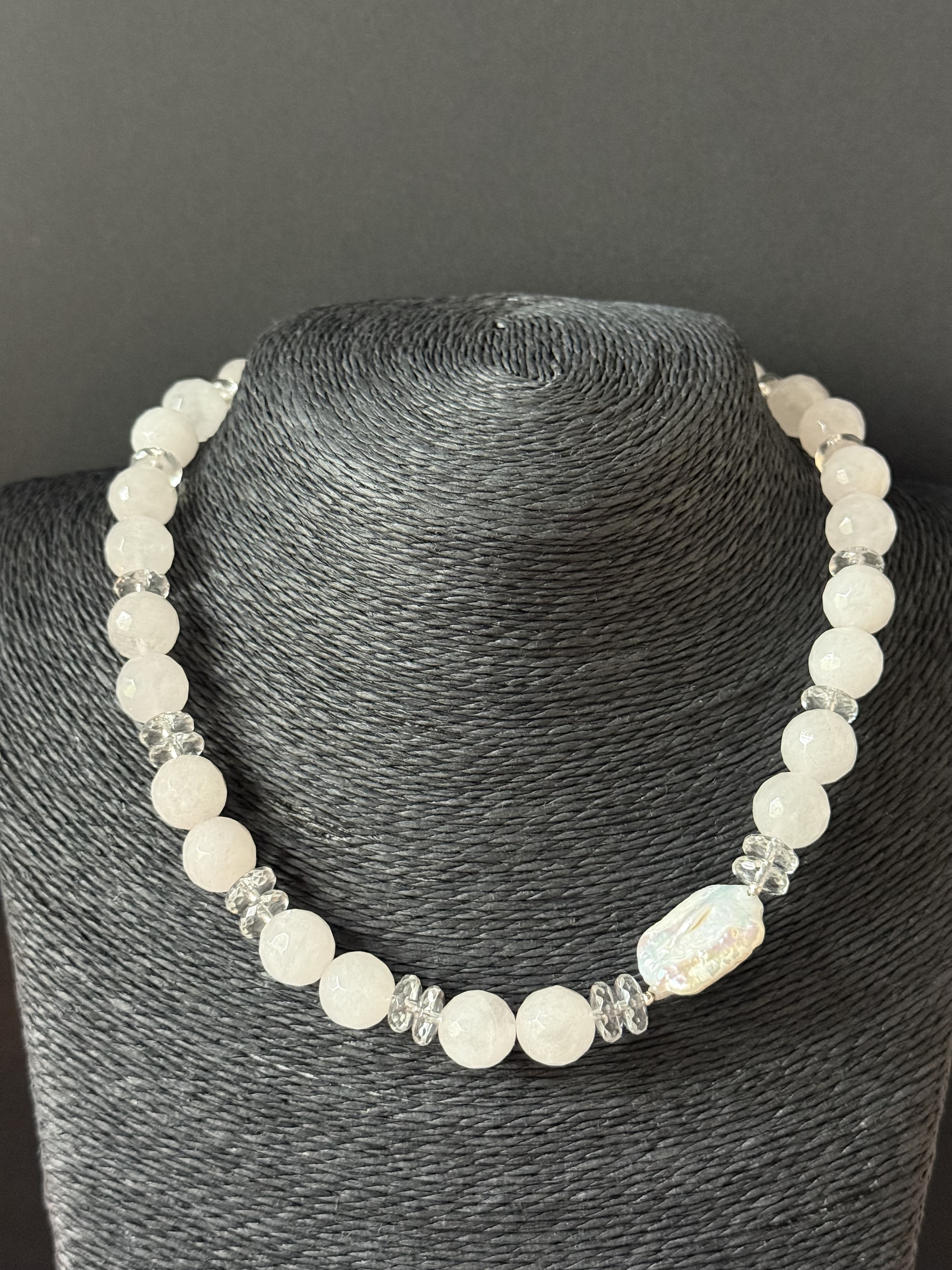 Quartz Beaded Necklace