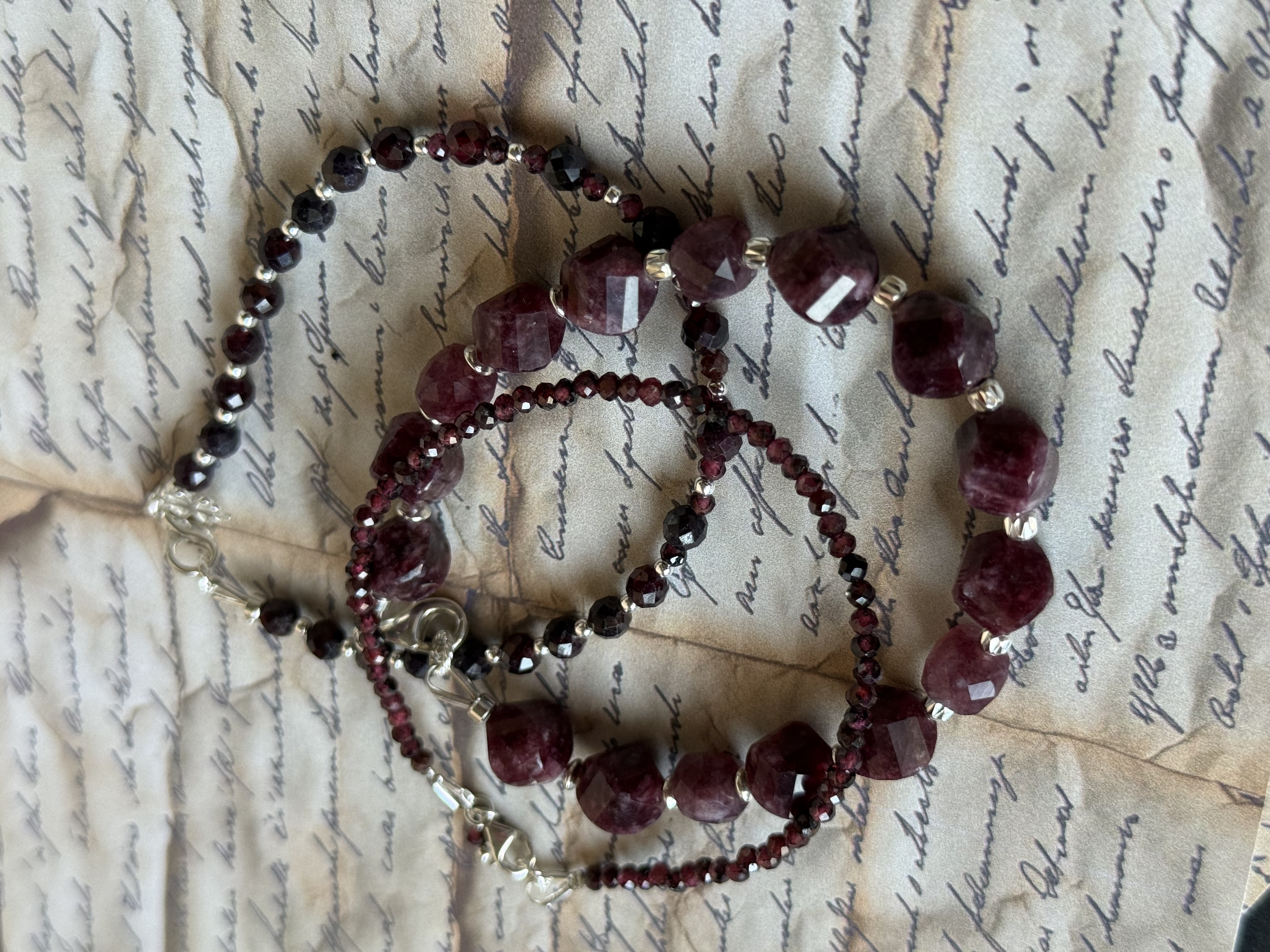 Garnet Bracelet Set