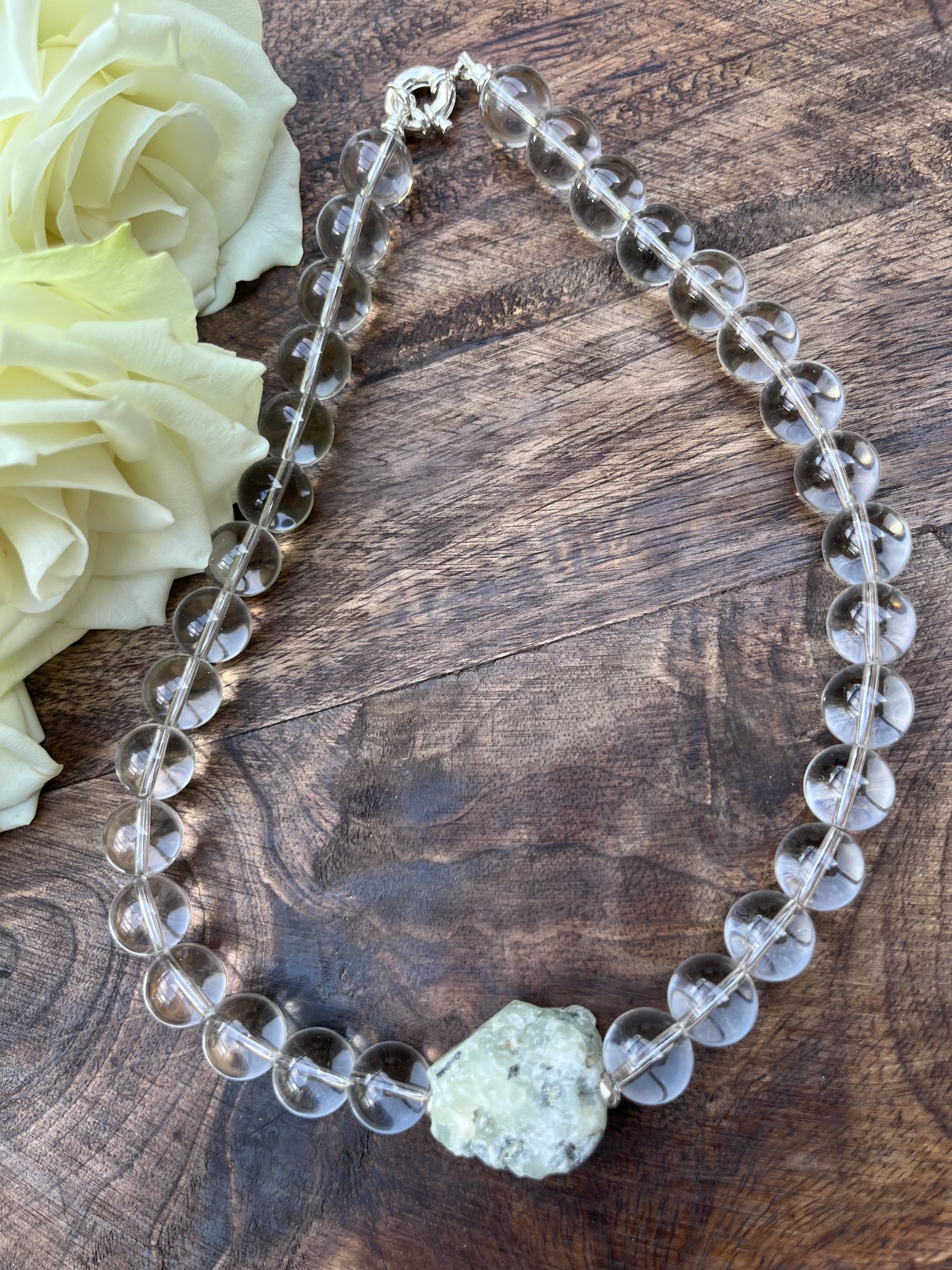 Clear Quartz Bead Necklace