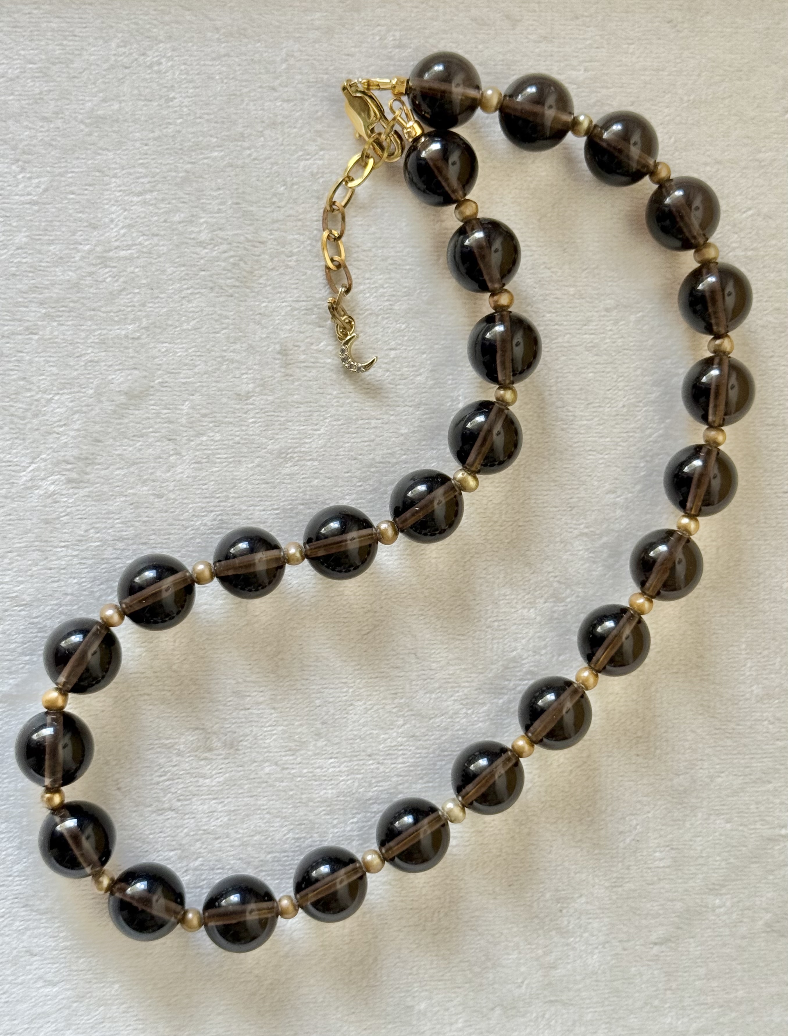Smoky Quartz Bead Necklace