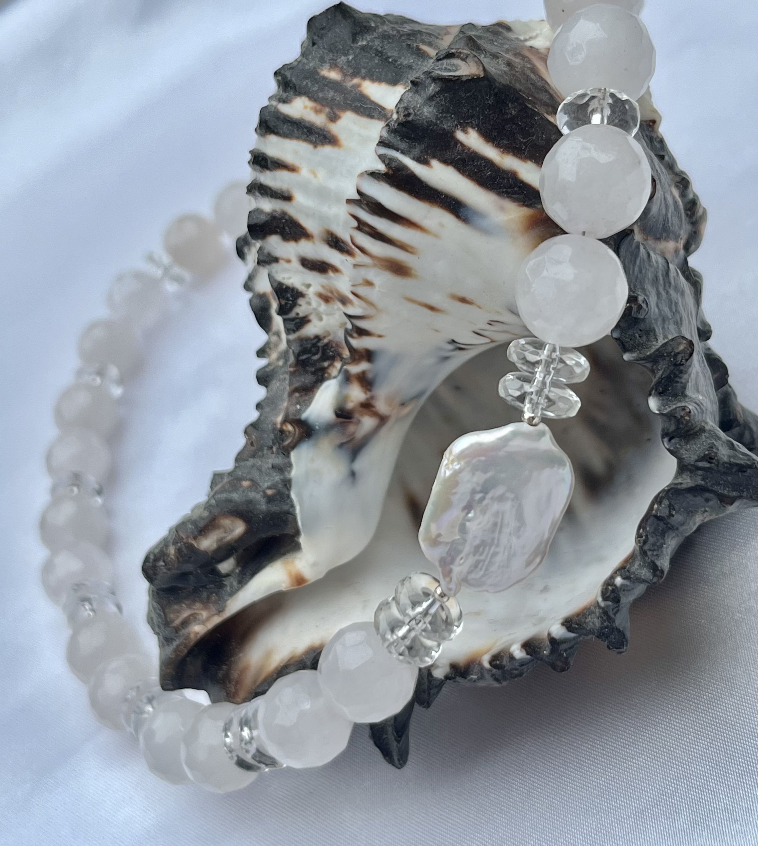 Quartz Beaded Necklace