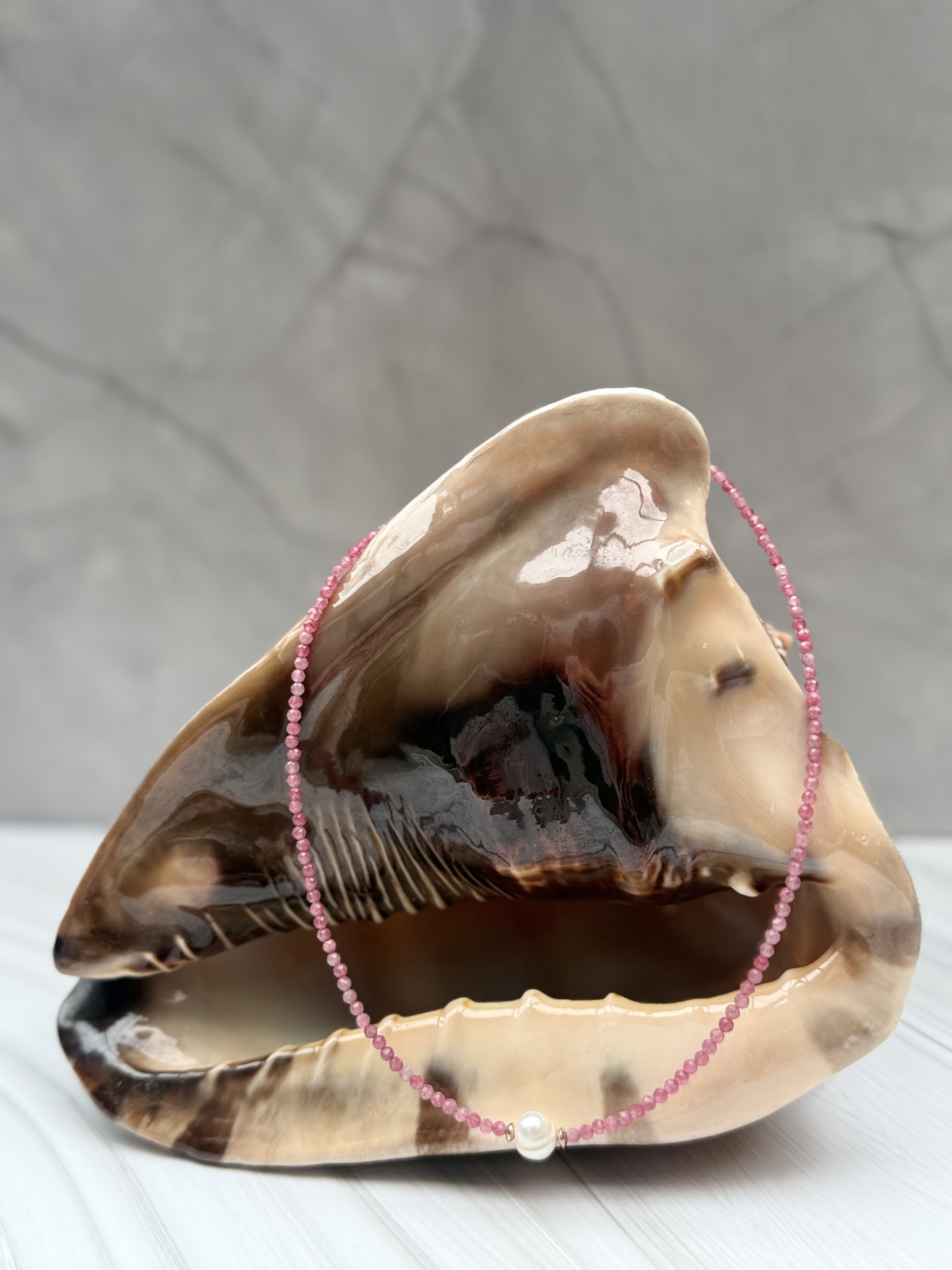 Tourmaline and Pearl Necklace