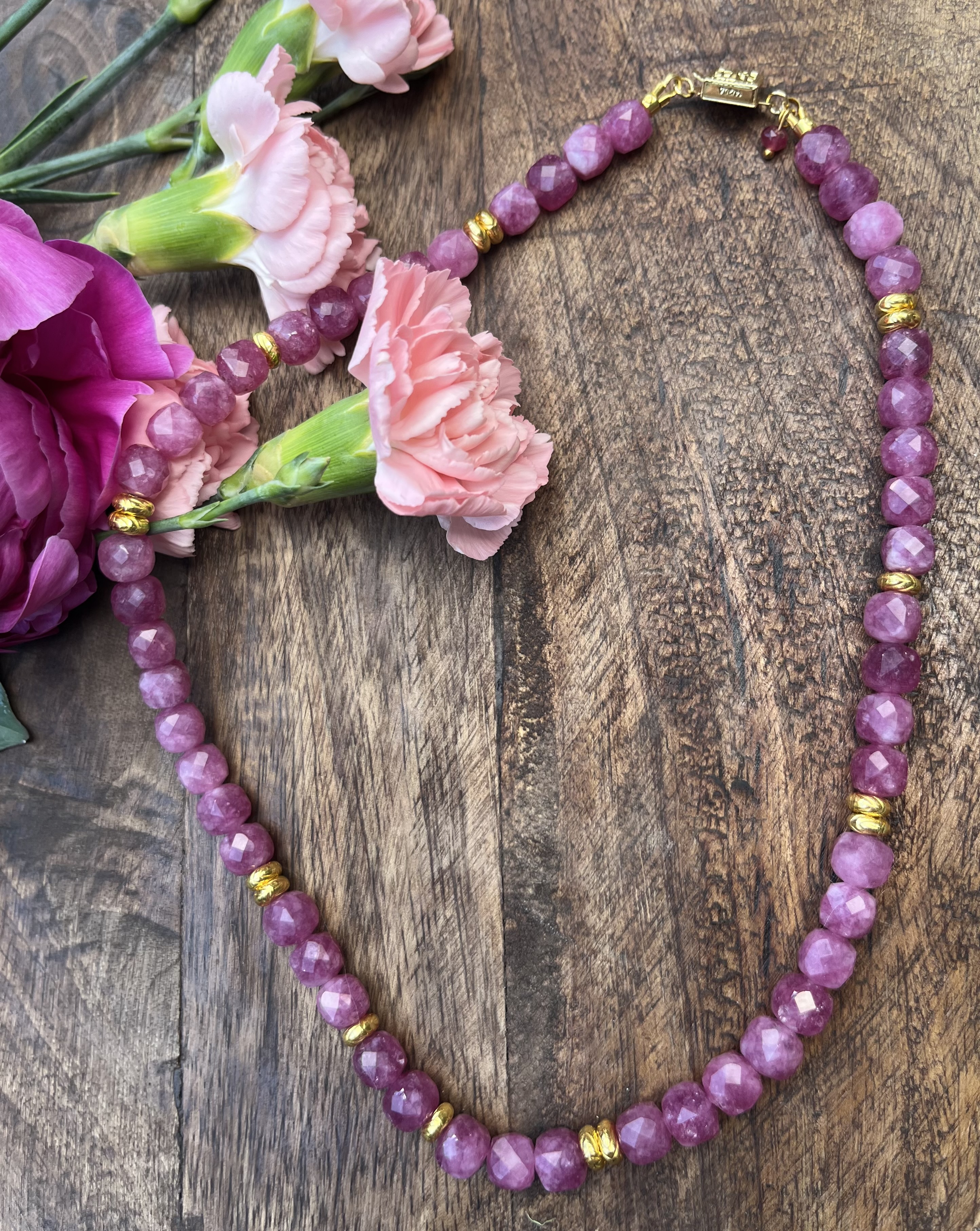 Pink Tourmaline Necklace