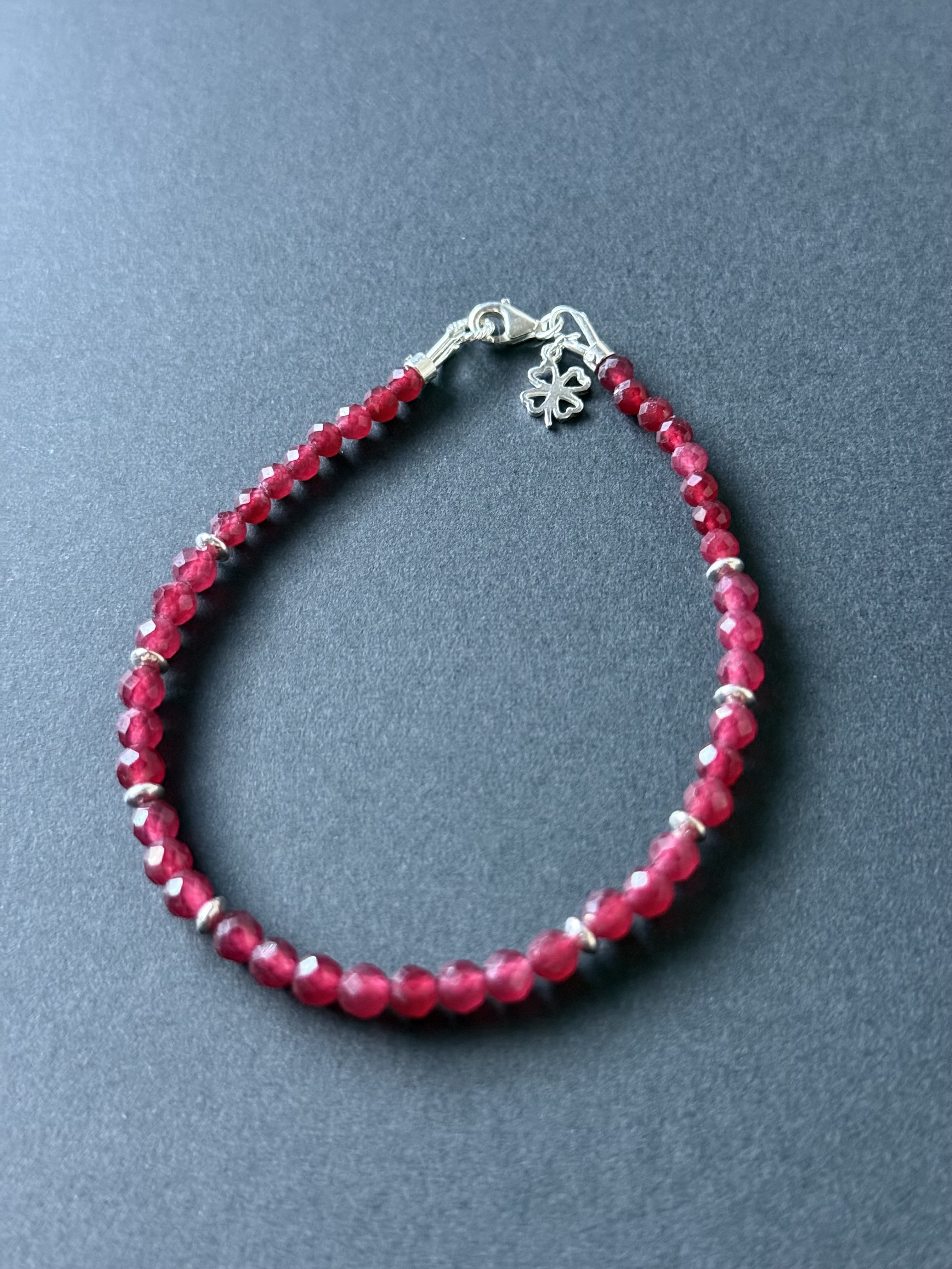  Pearl and Ruby set of bracelets