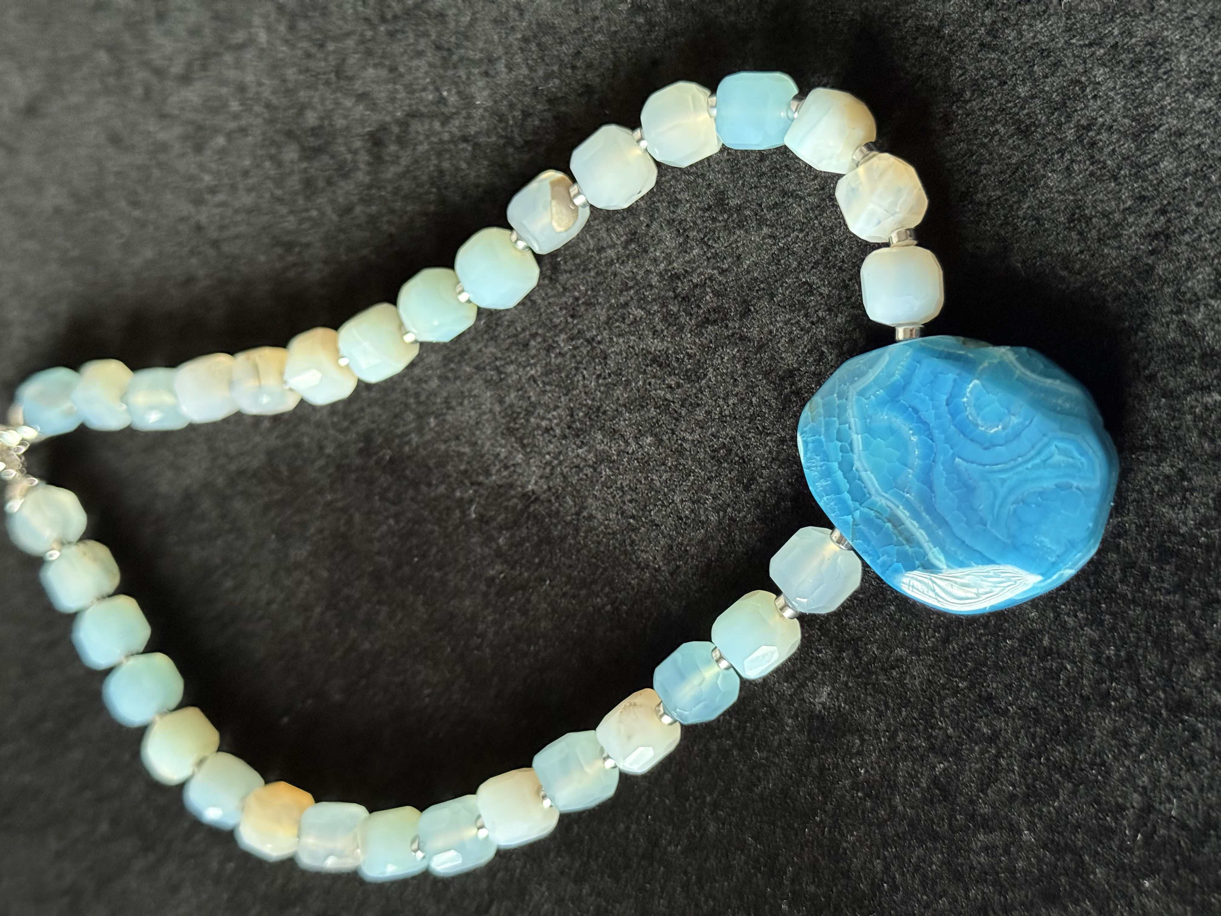 Blue Gemstone Necklace