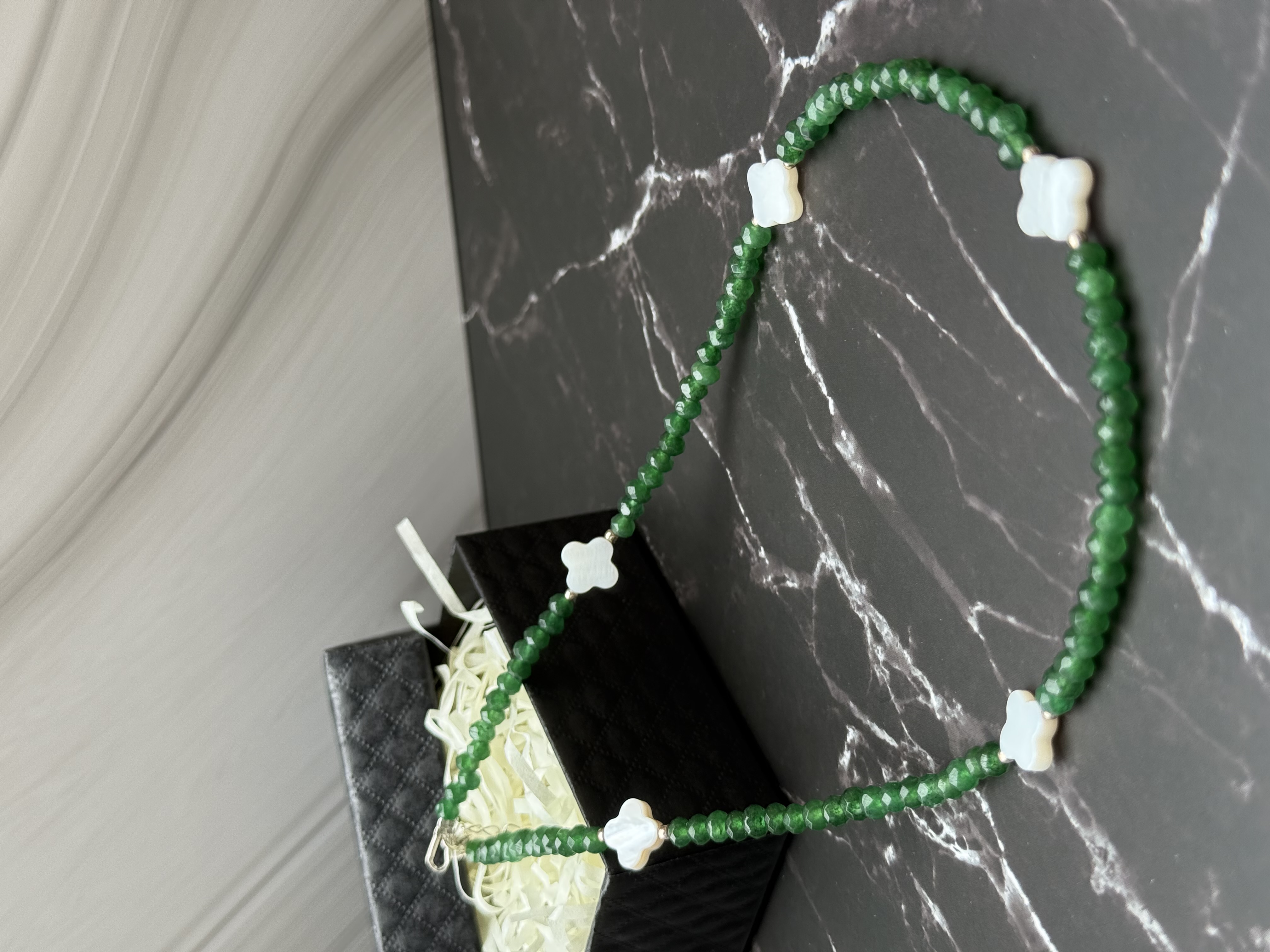 Green Chalcedony Necklace