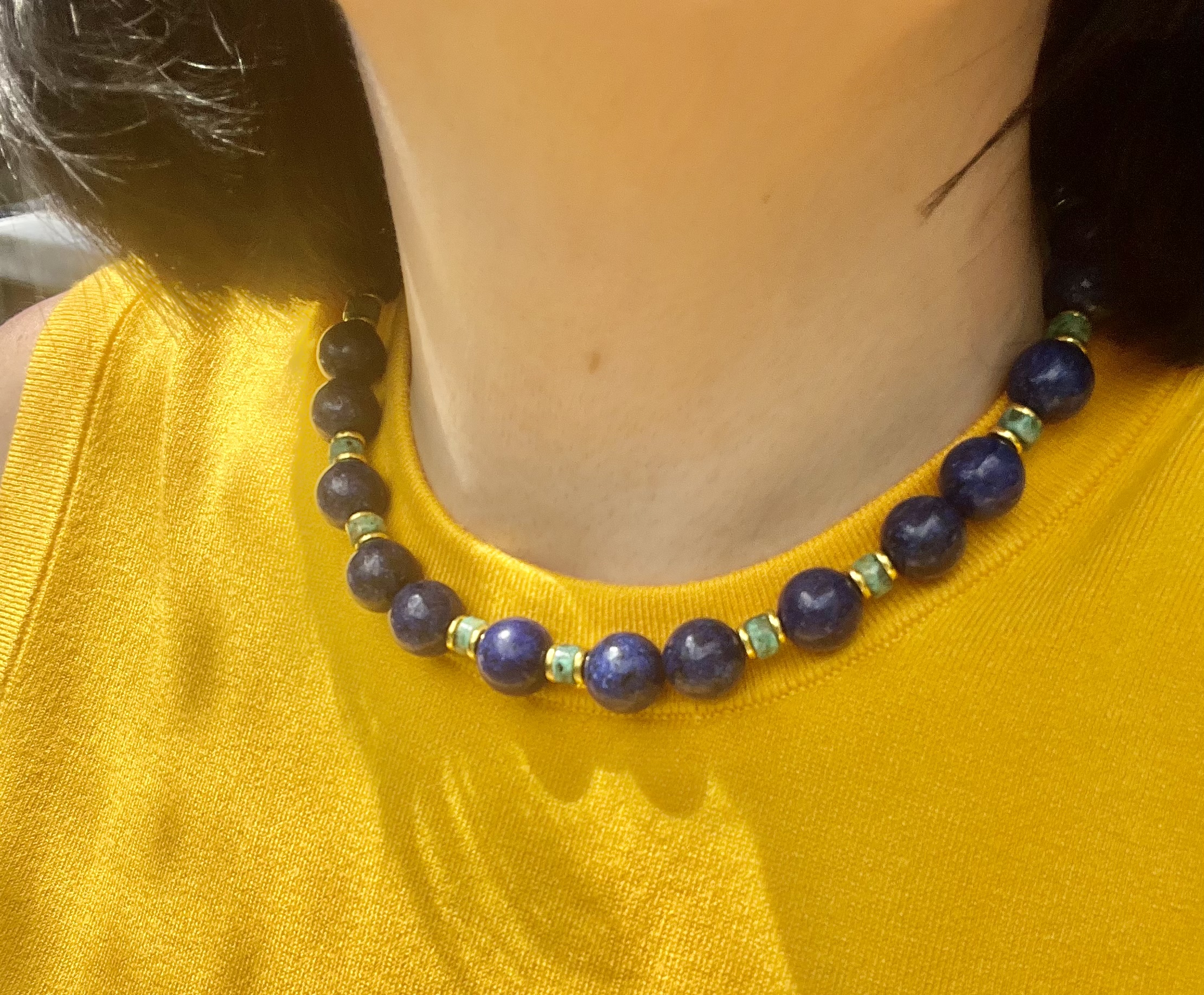 Lapis Lazuli Beaded Necklace