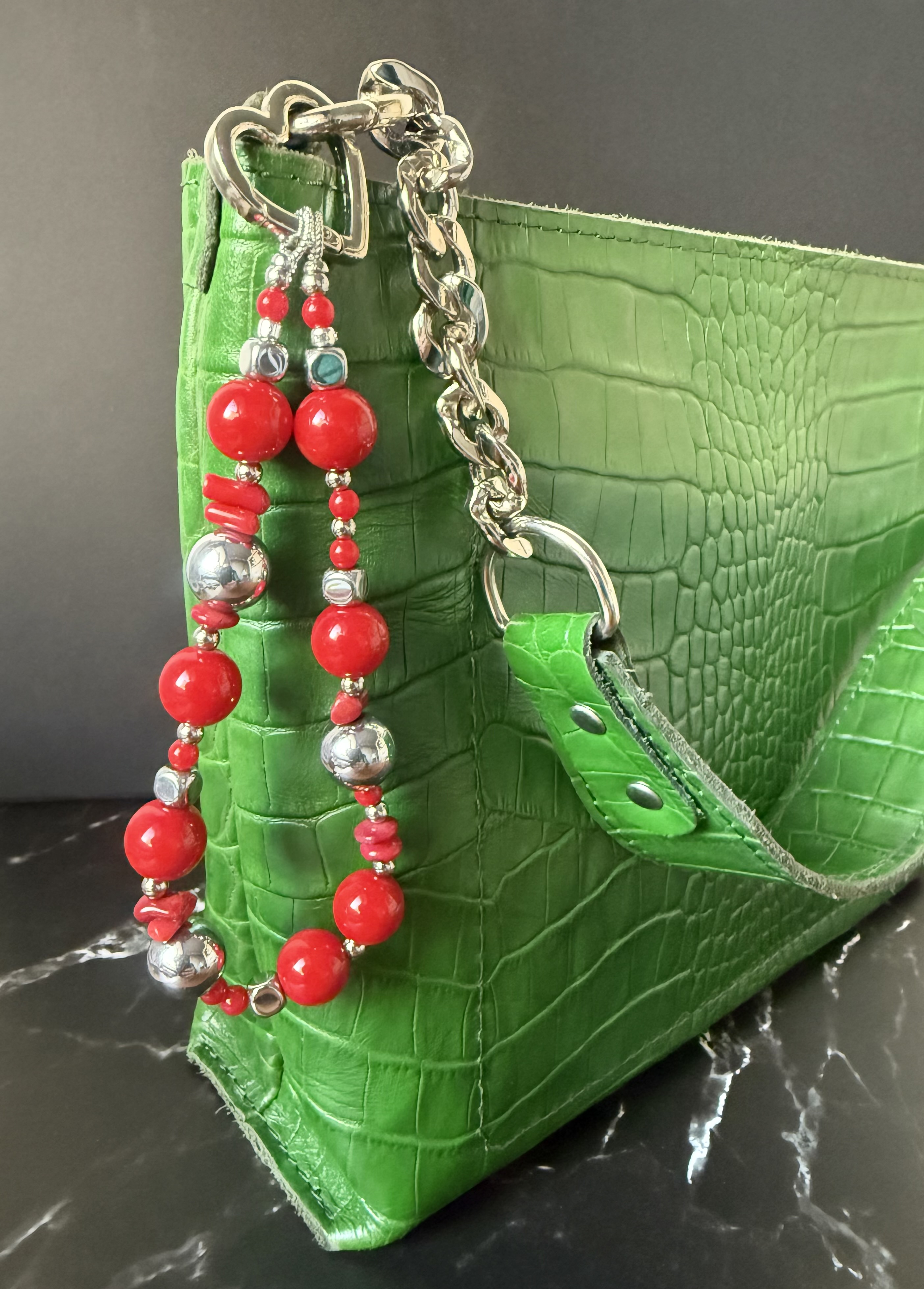 Beaded Bag Charm