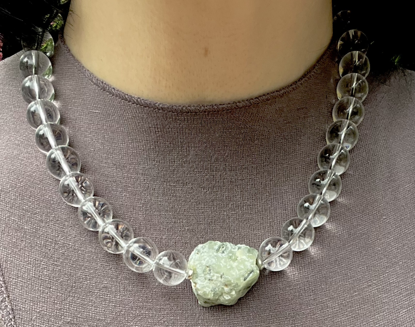 Clear Quartz Bead Necklace