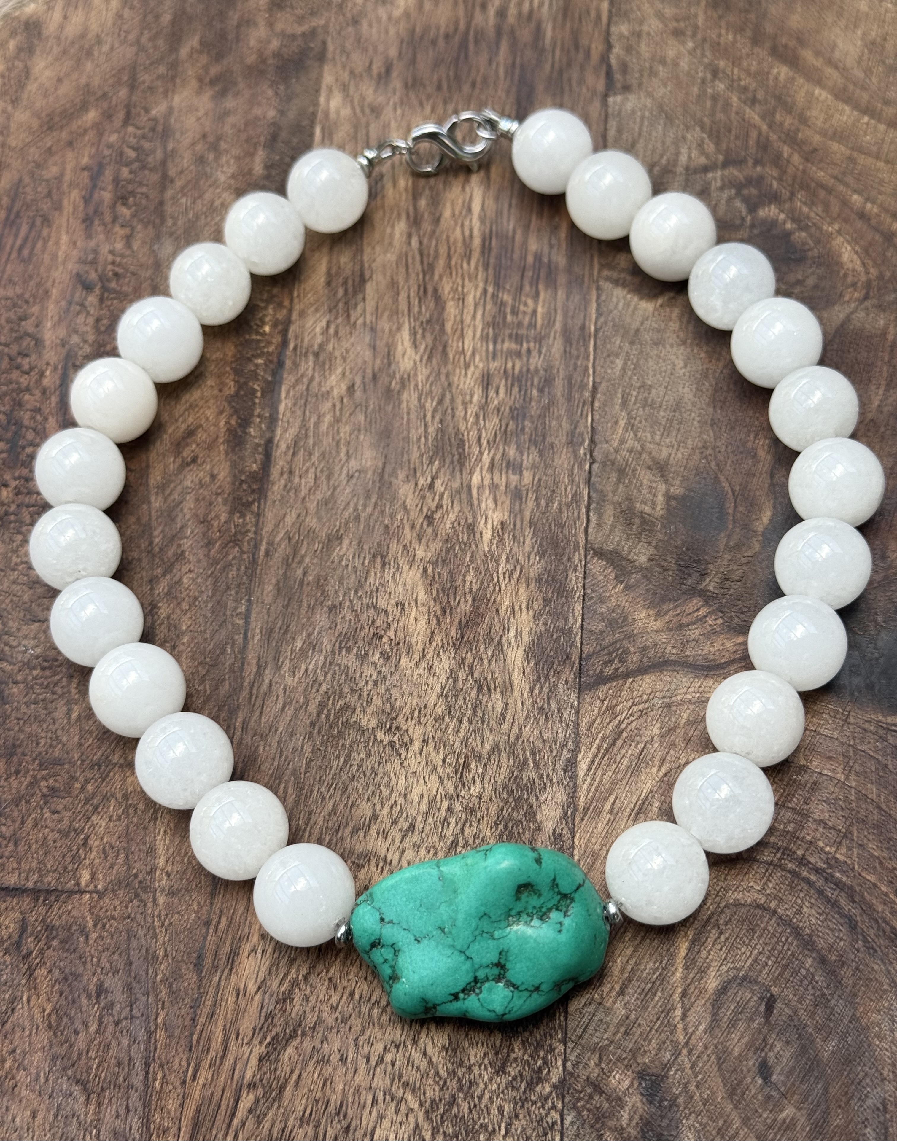 Chalcedony & Turquoise Necklace