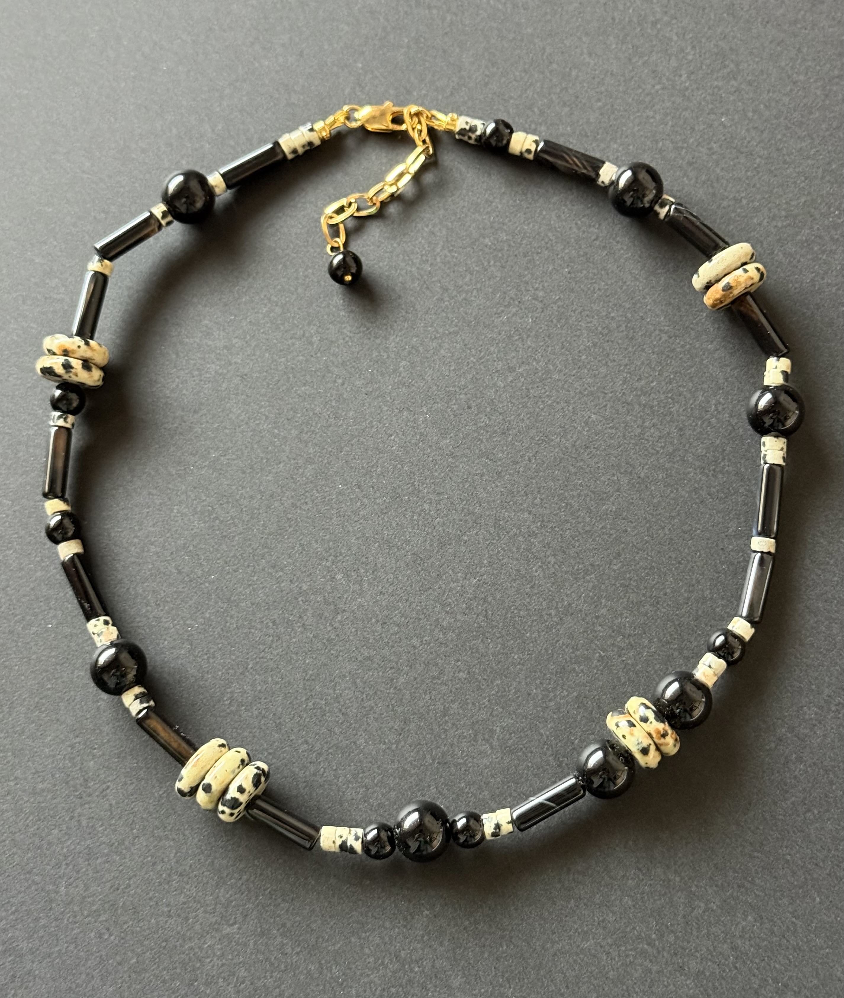 Black Onyx & Jasper Necklace