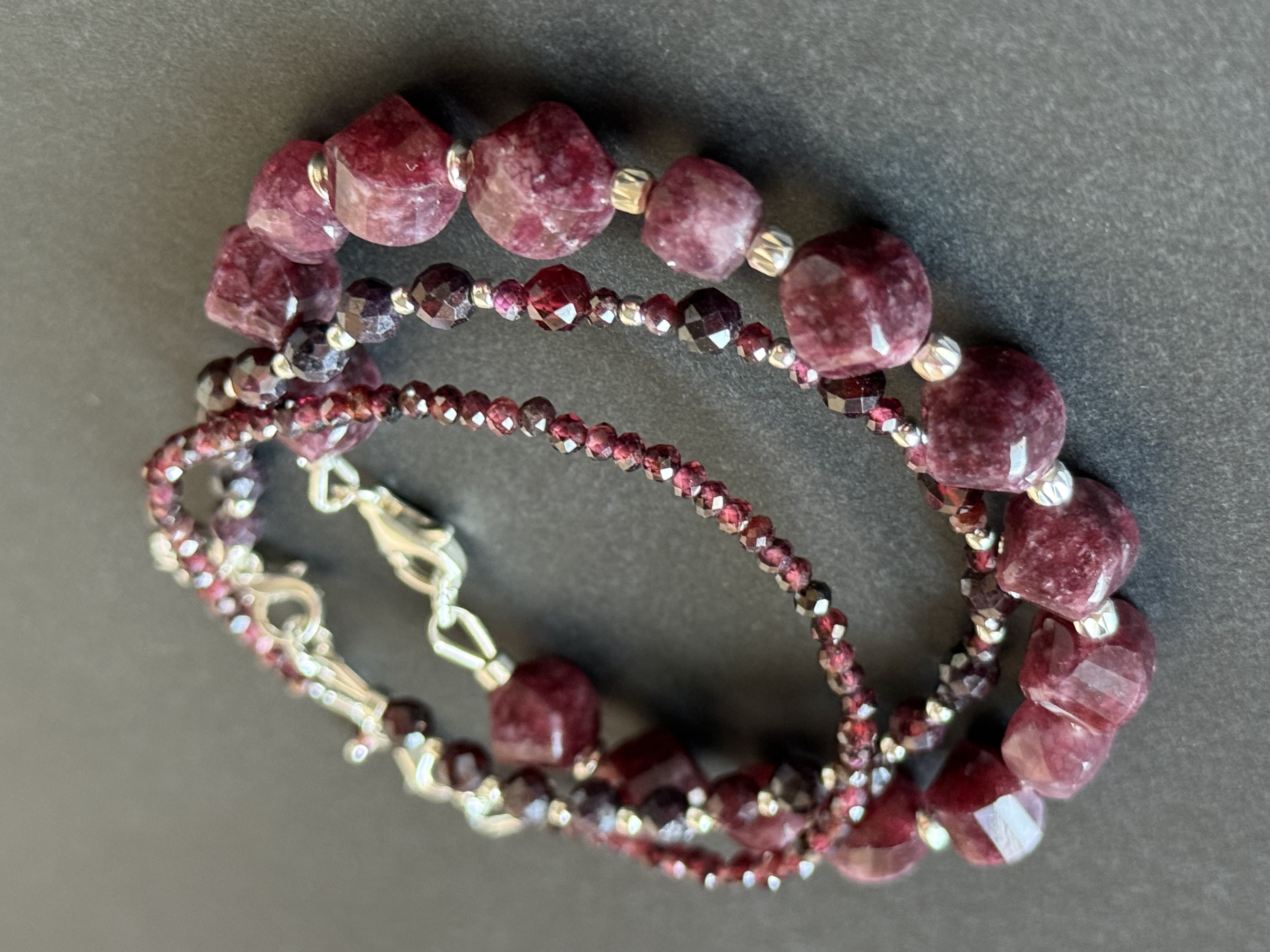Garnet Bracelet Set