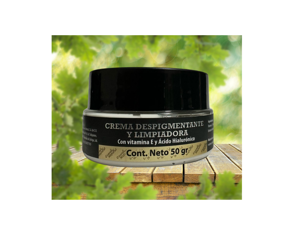 Crema despigmentante y limpiadora