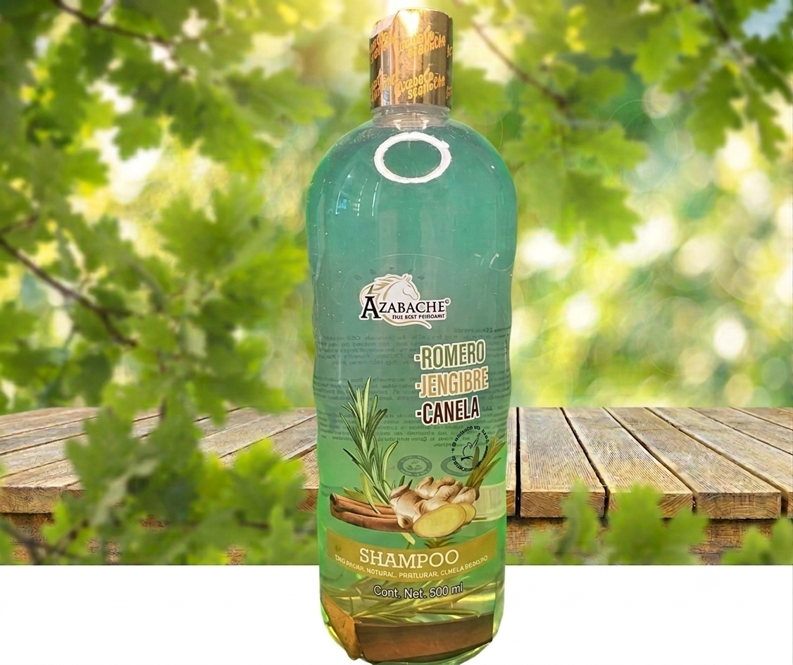 Shampoo Azabache Romero, Jengibre y Canela 500ml