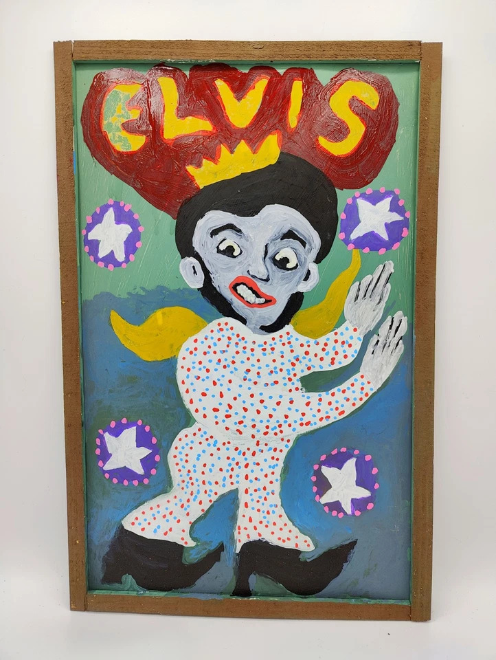 Elvis Presley Painting by M.S. Milton