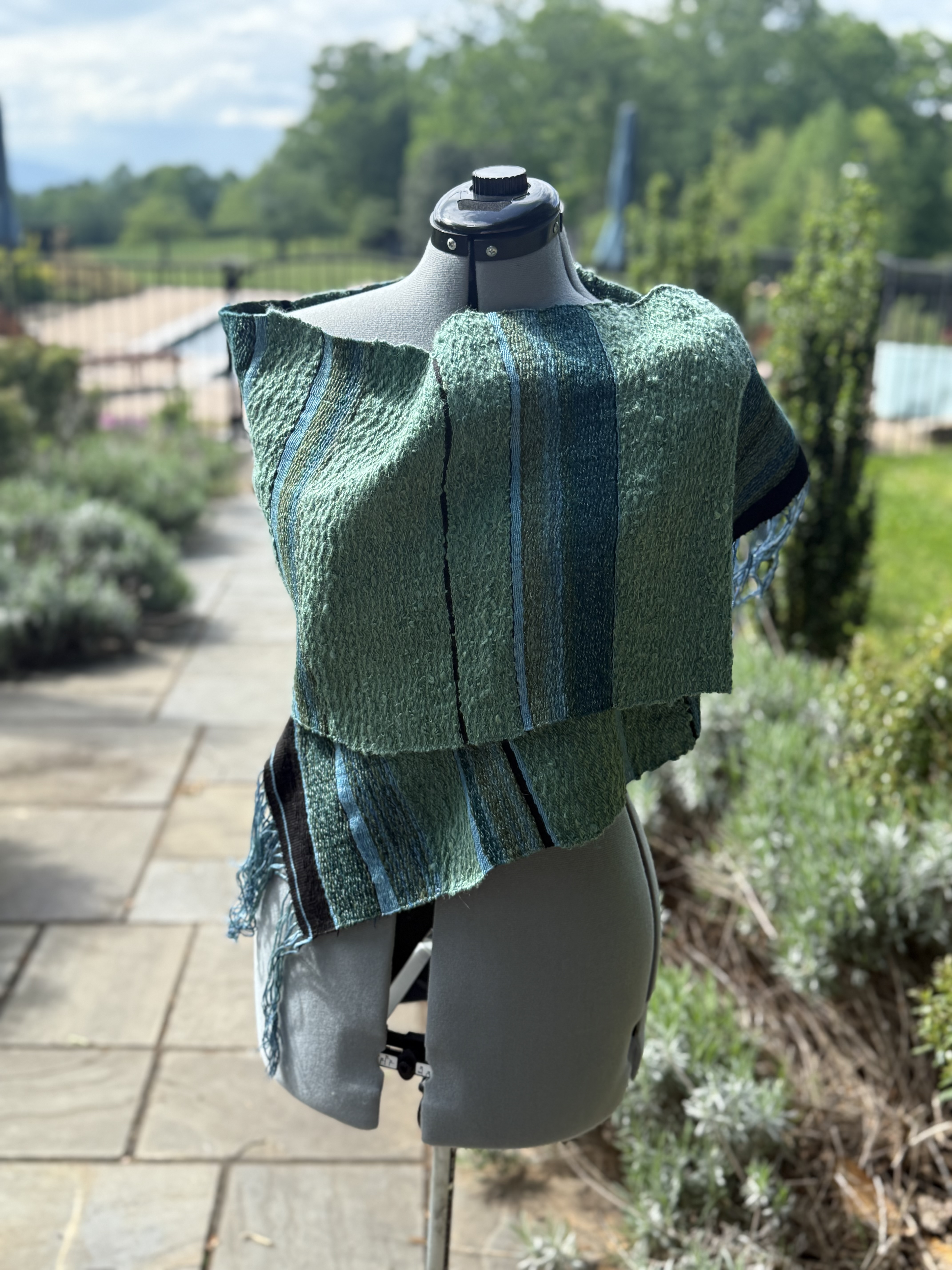 Handwoven Green Shawl