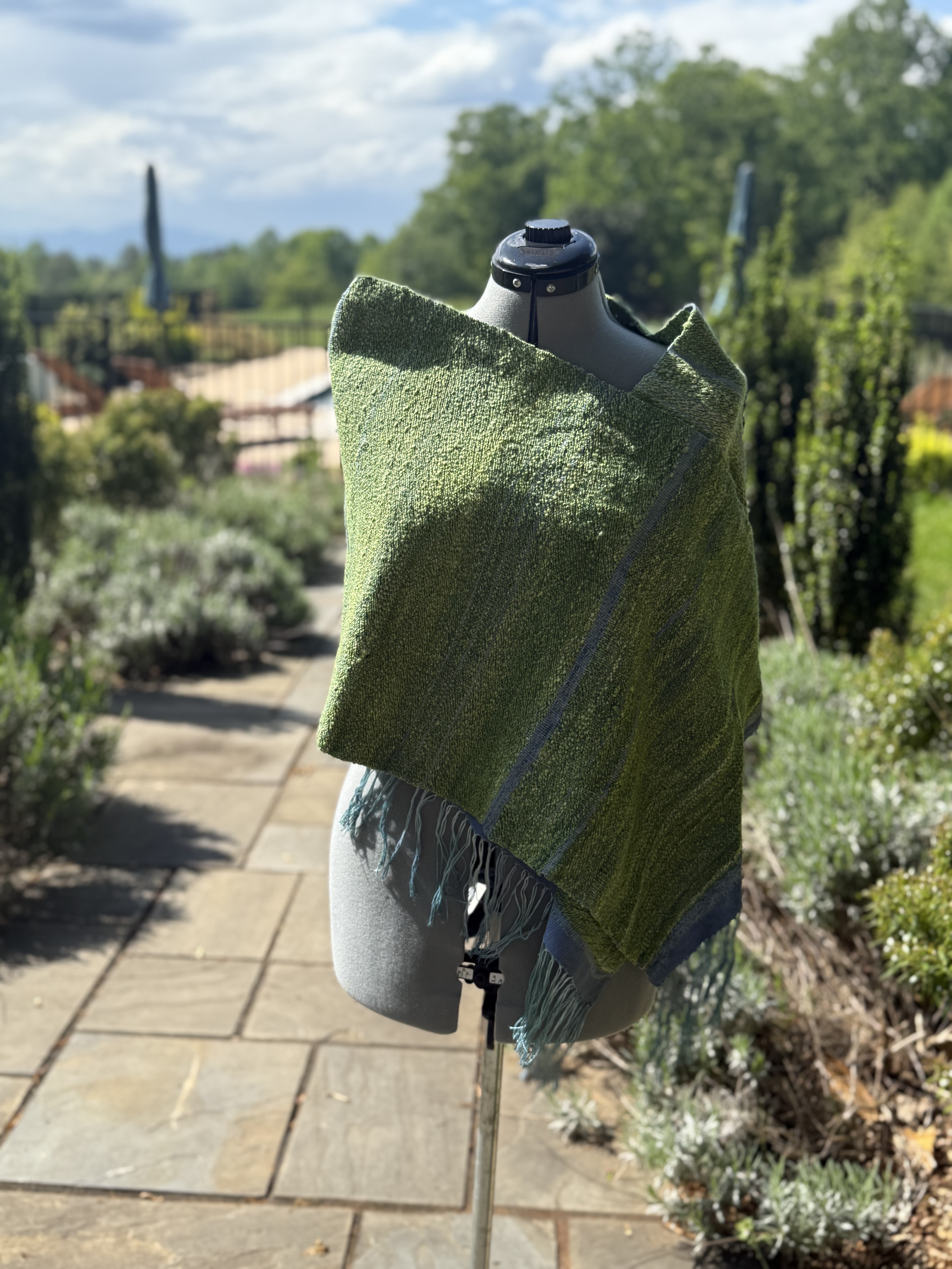 Handwoven Green Shawl