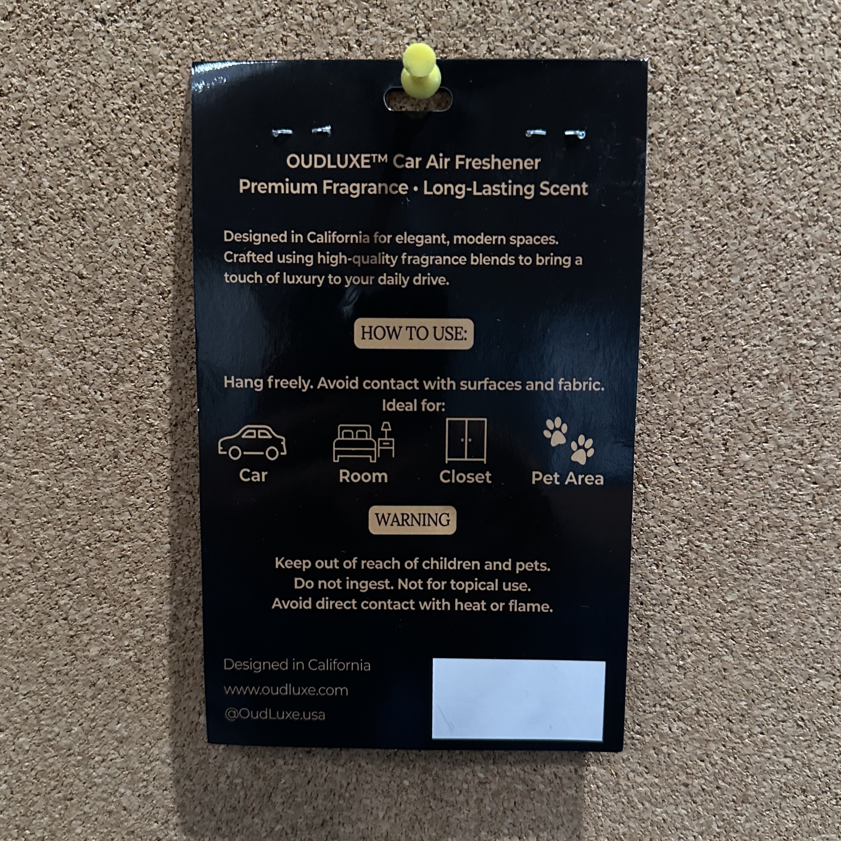 Aqua Accord Car Scent