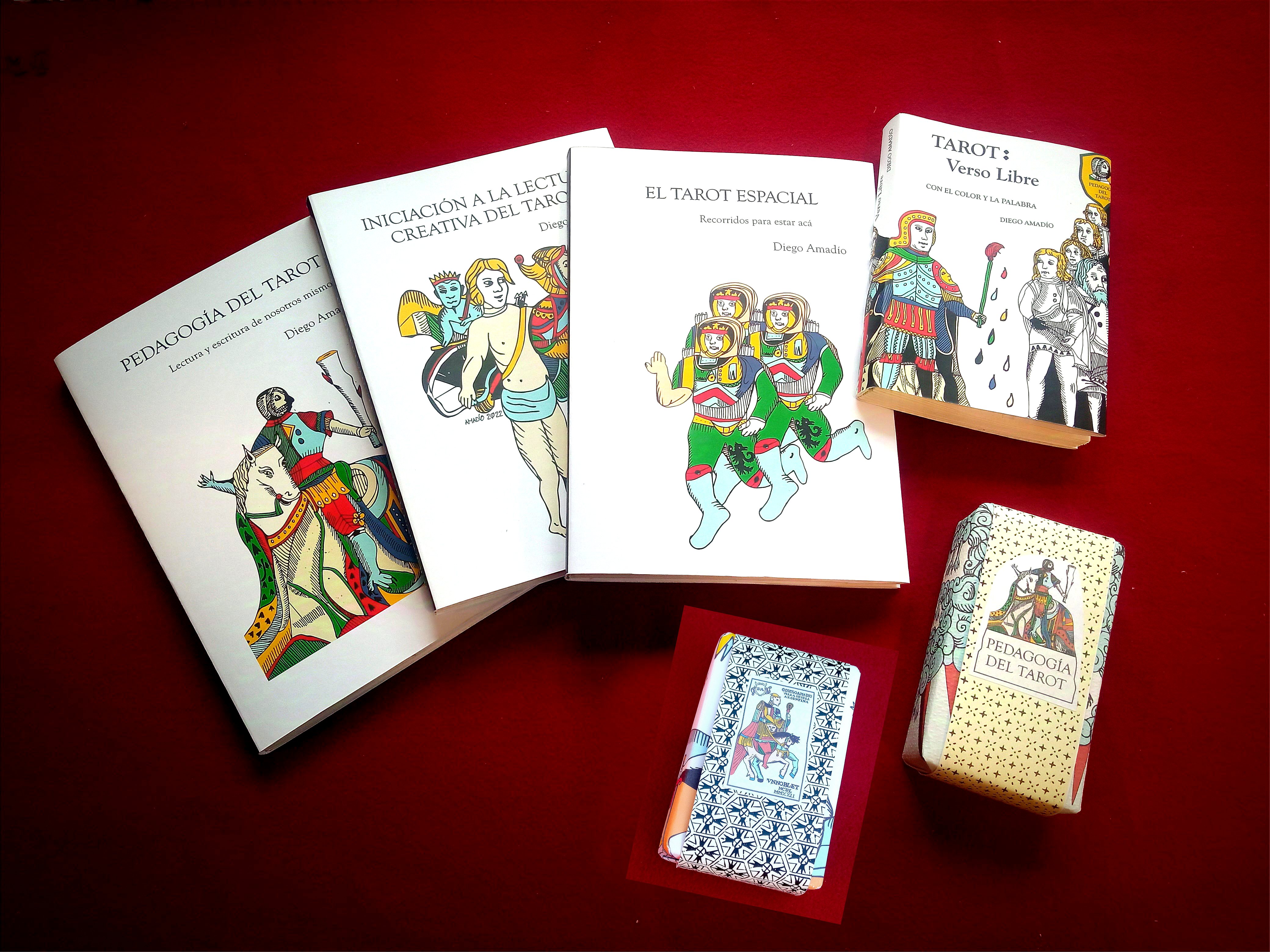 EL TAROT ESPACIAL + PEDAGOGIA DEL TAROT + INICIACIÓN A LA LECTURA CREATIVA + TAROT VERSO LIBRE + TAROT UNCONVER TRADICIONAL + TAROT UNNOBLET TRADICIONAL