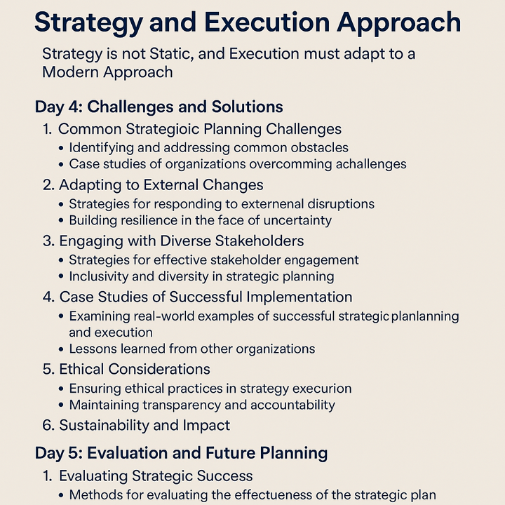 Strategy and Execution Approach - Part 2