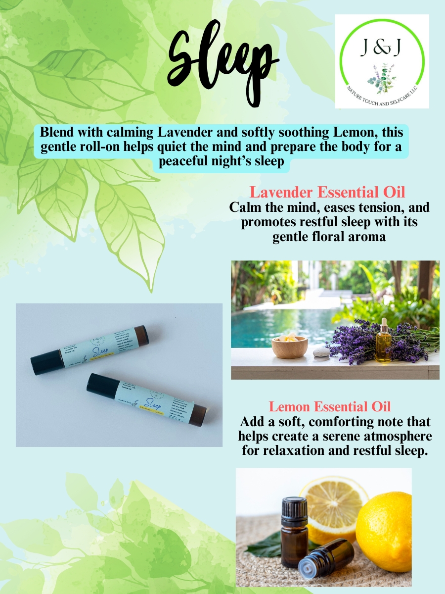 Sleep Essential Oils Roll-On (Lavender & Lemon)