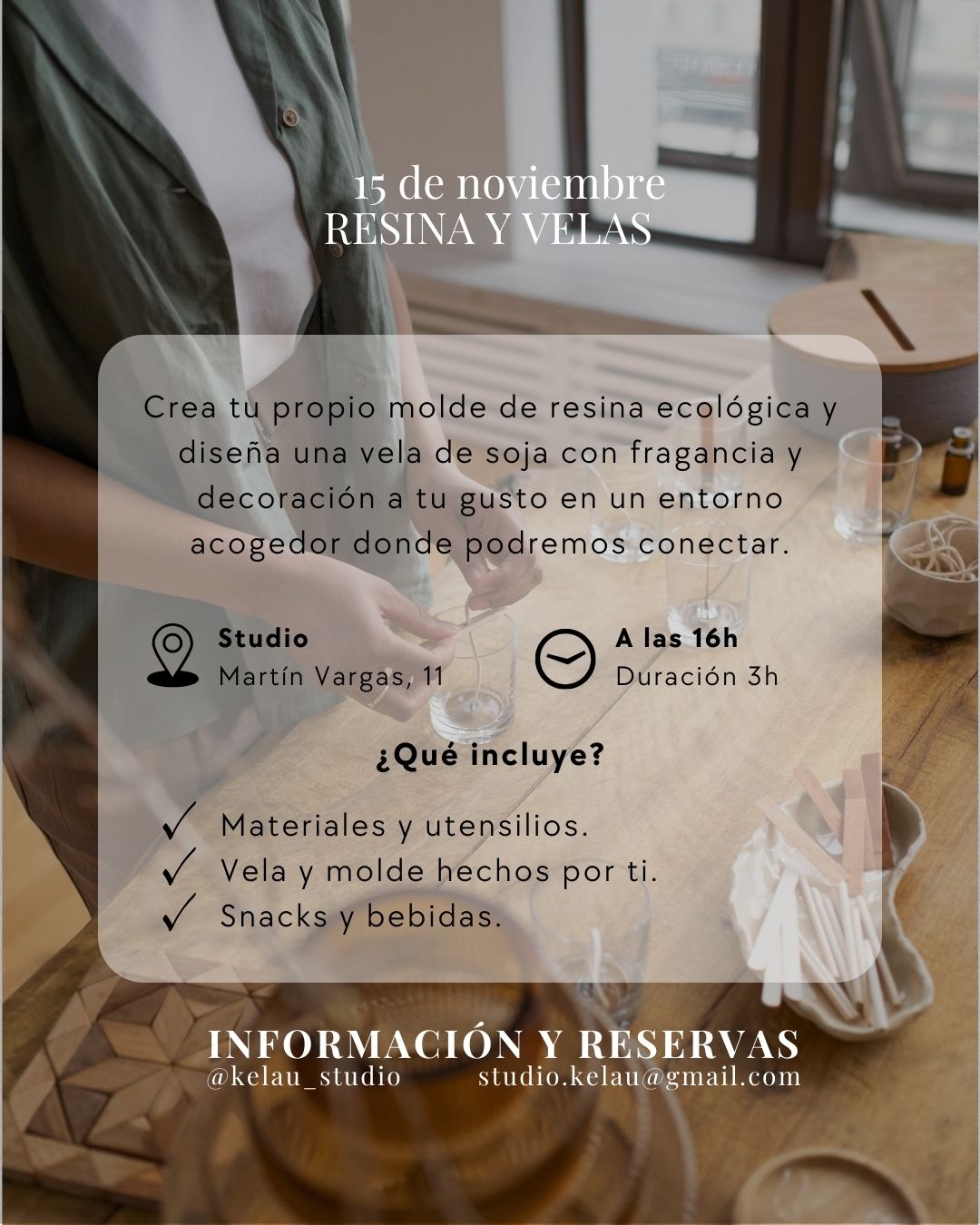 Taller de Resina y Velas