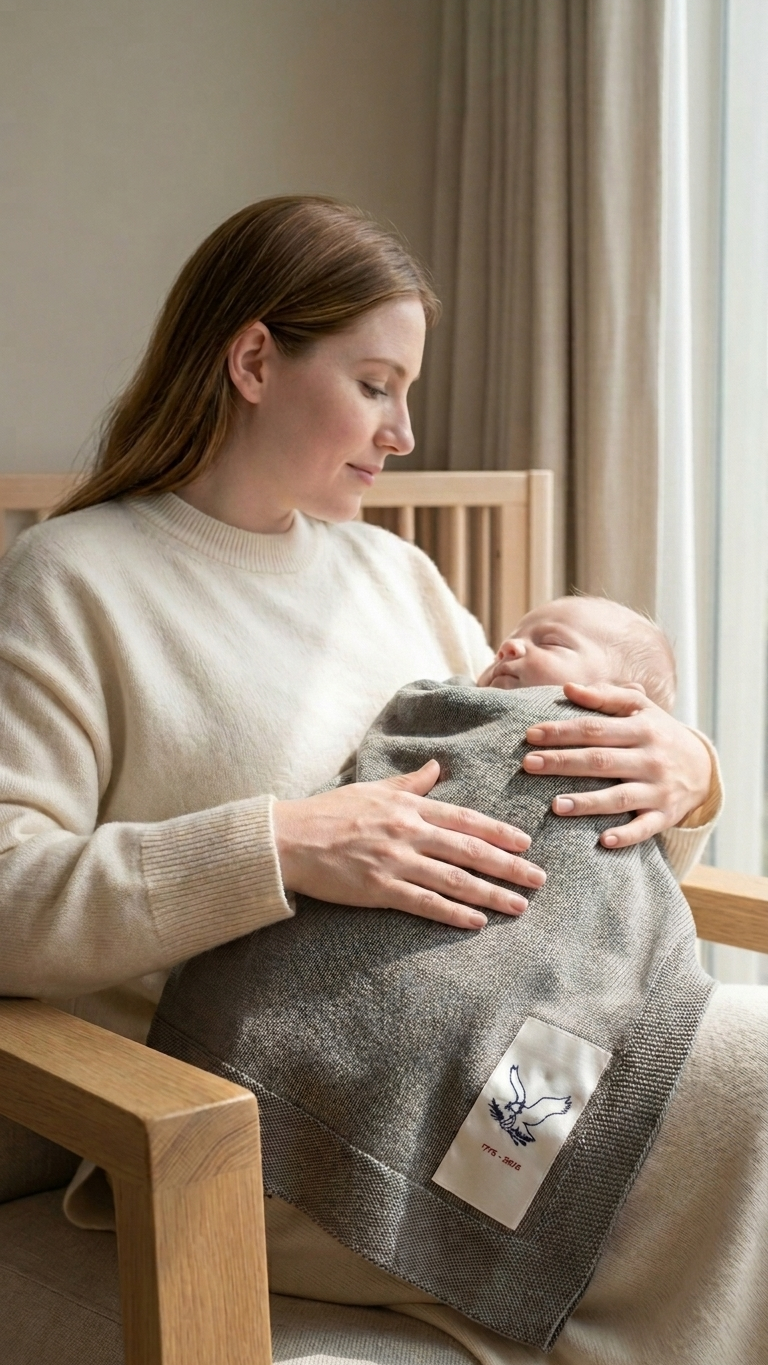Heirloom cotton baby blankets  Red