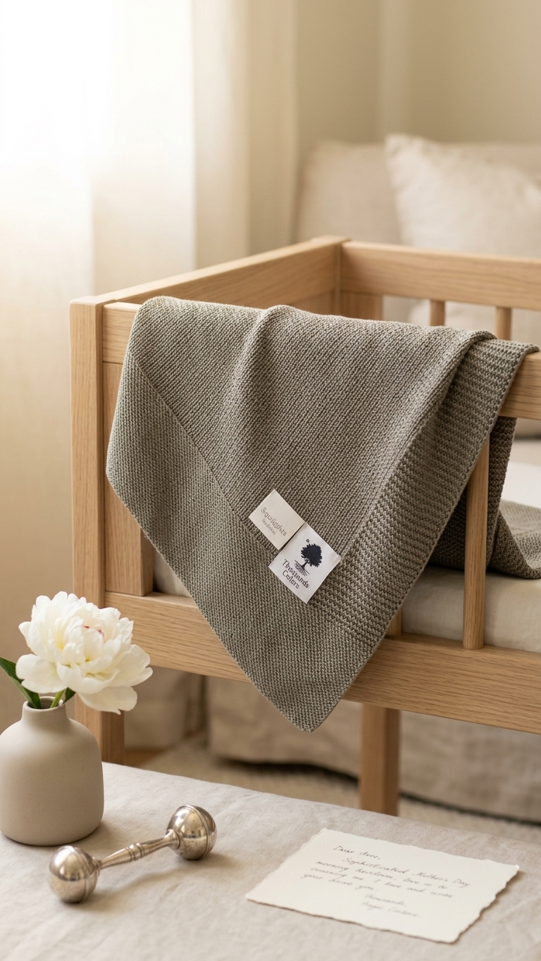 Heirloom cotton baby blankets  Red