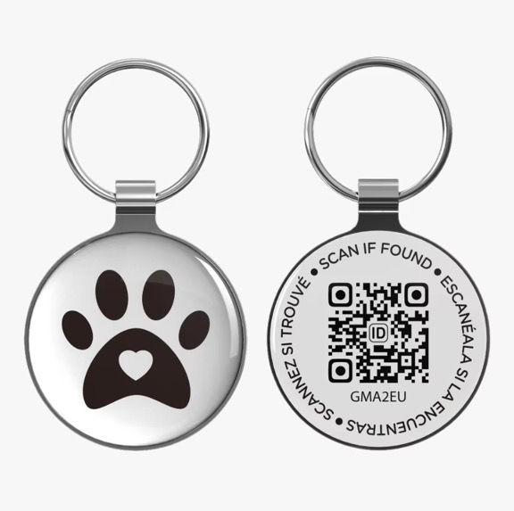 Lost-Pet Rescue QR Code ID Tag