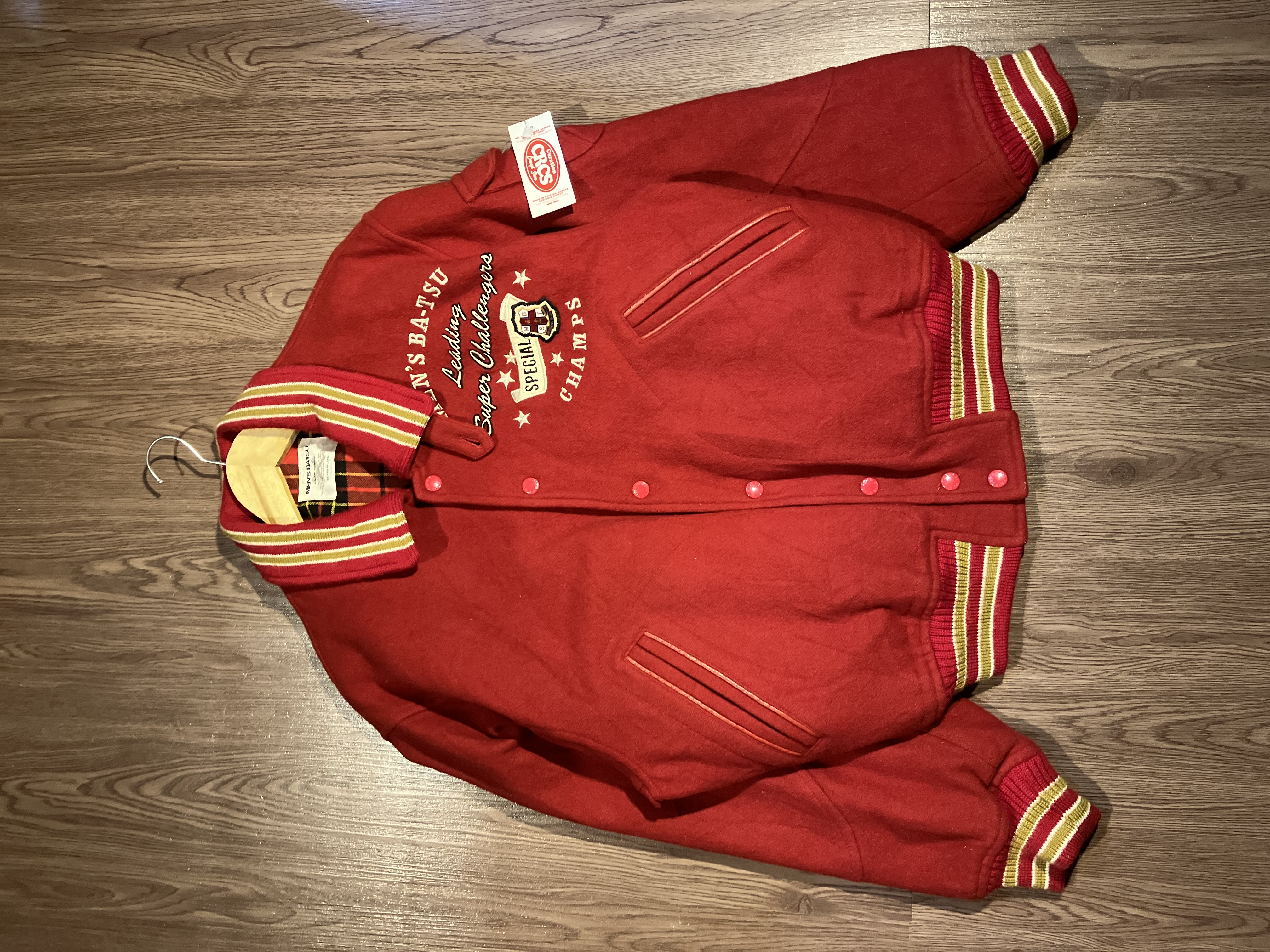 Man Batsu Wool Varsity Jacket