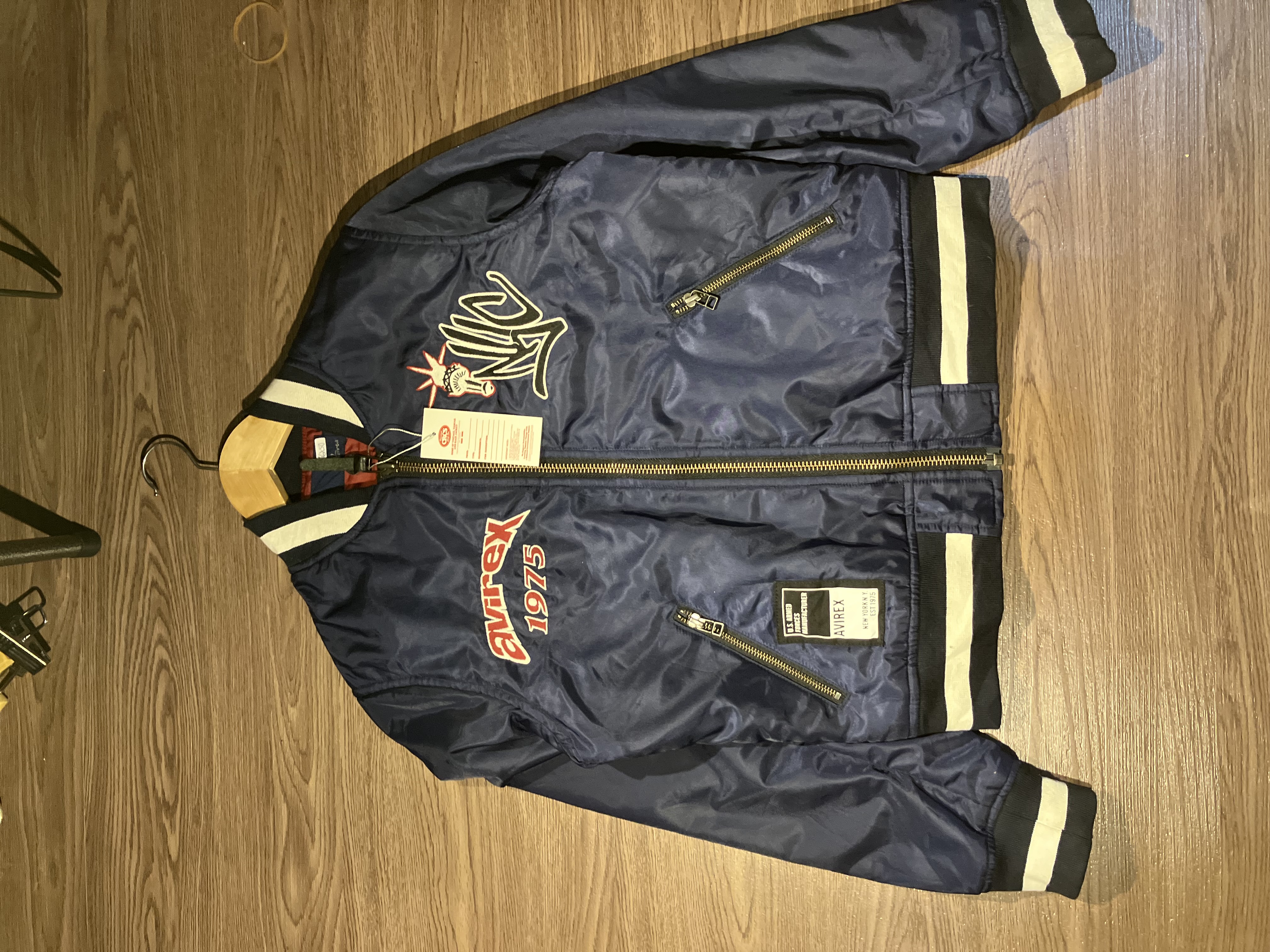 [S] Avirex USA Flag NYC 1975 Bomber Jacket
