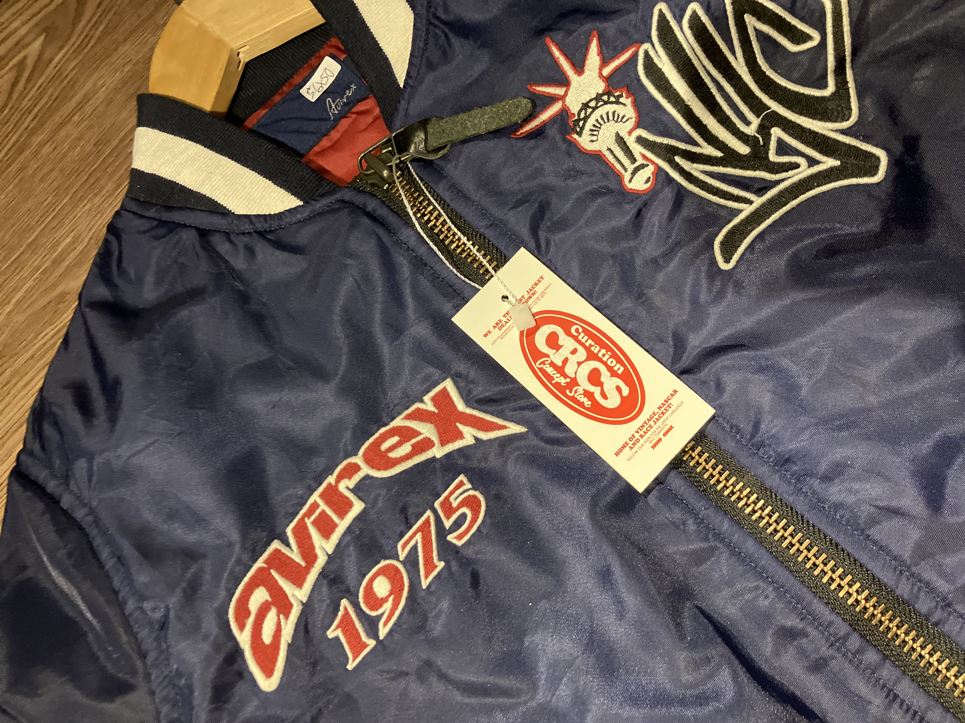 [S] Avirex USA Flag NYC 1975 Bomber Jacket