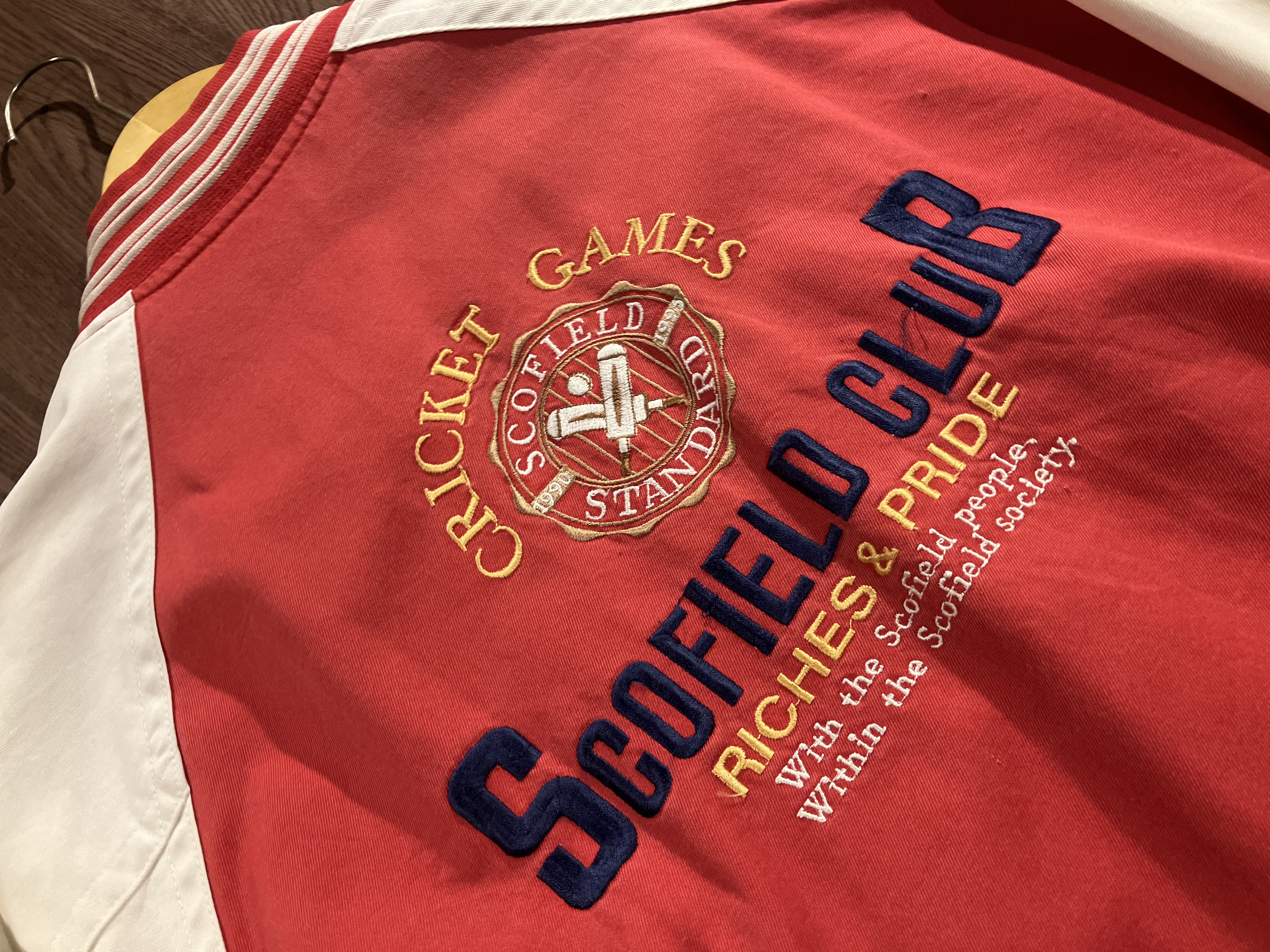[XL] 1990s Scofield Cricket Club Team Jacket