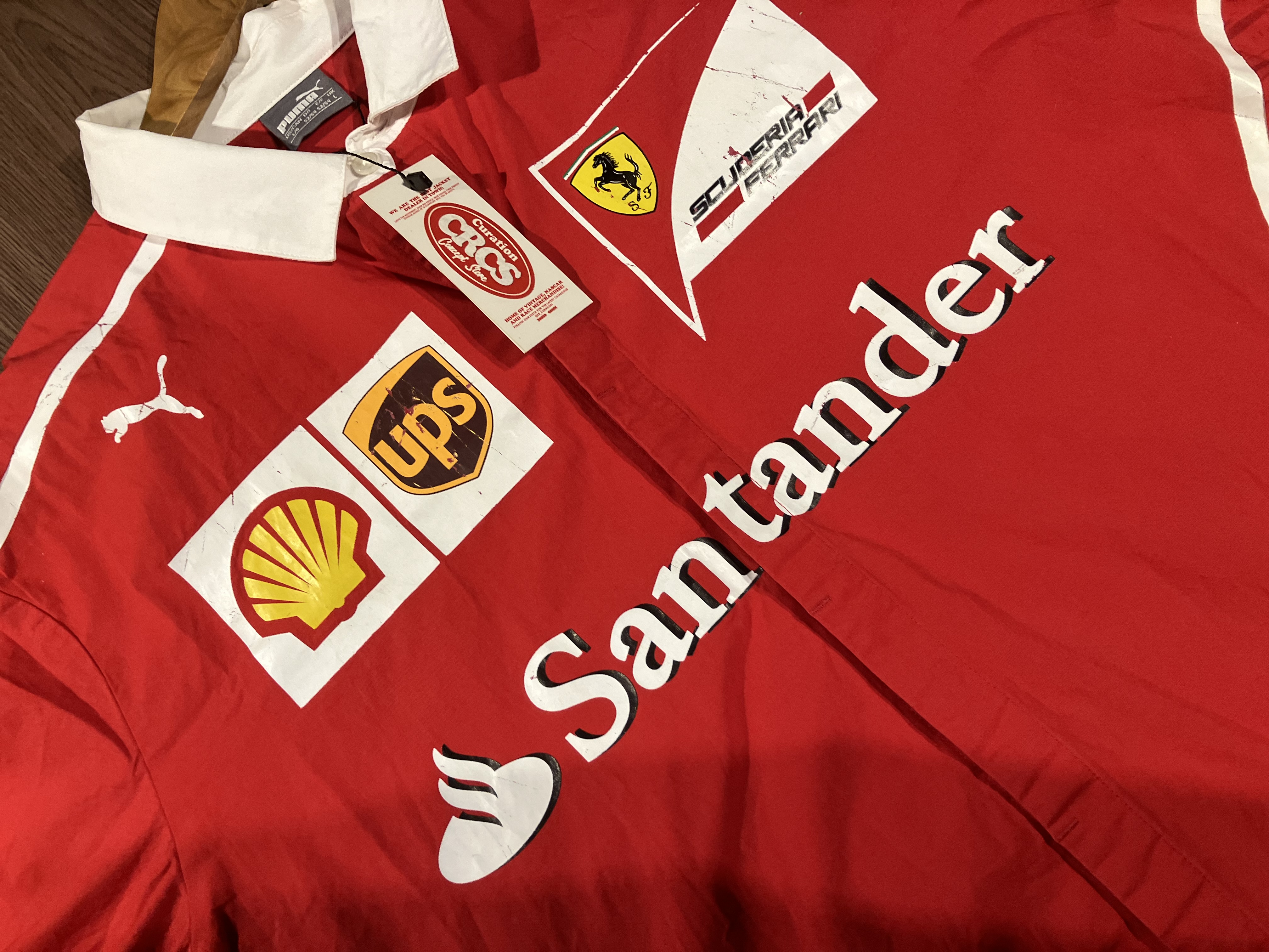 [XL] Ferrari Santander Team F1 Racing Work Shirt