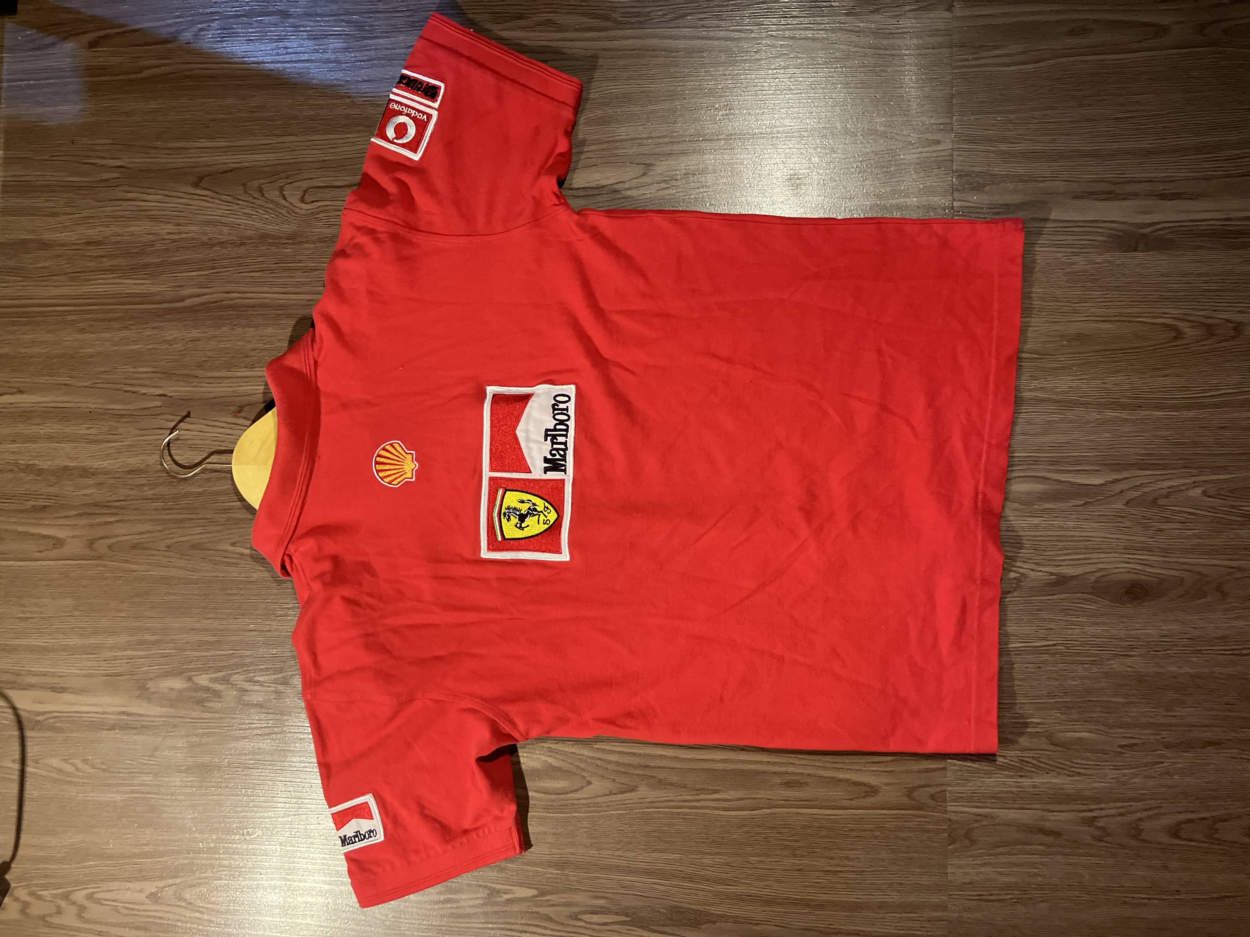[L] 1996 Marlboro Scuderia Ferrari Team Logo Polo Shirt