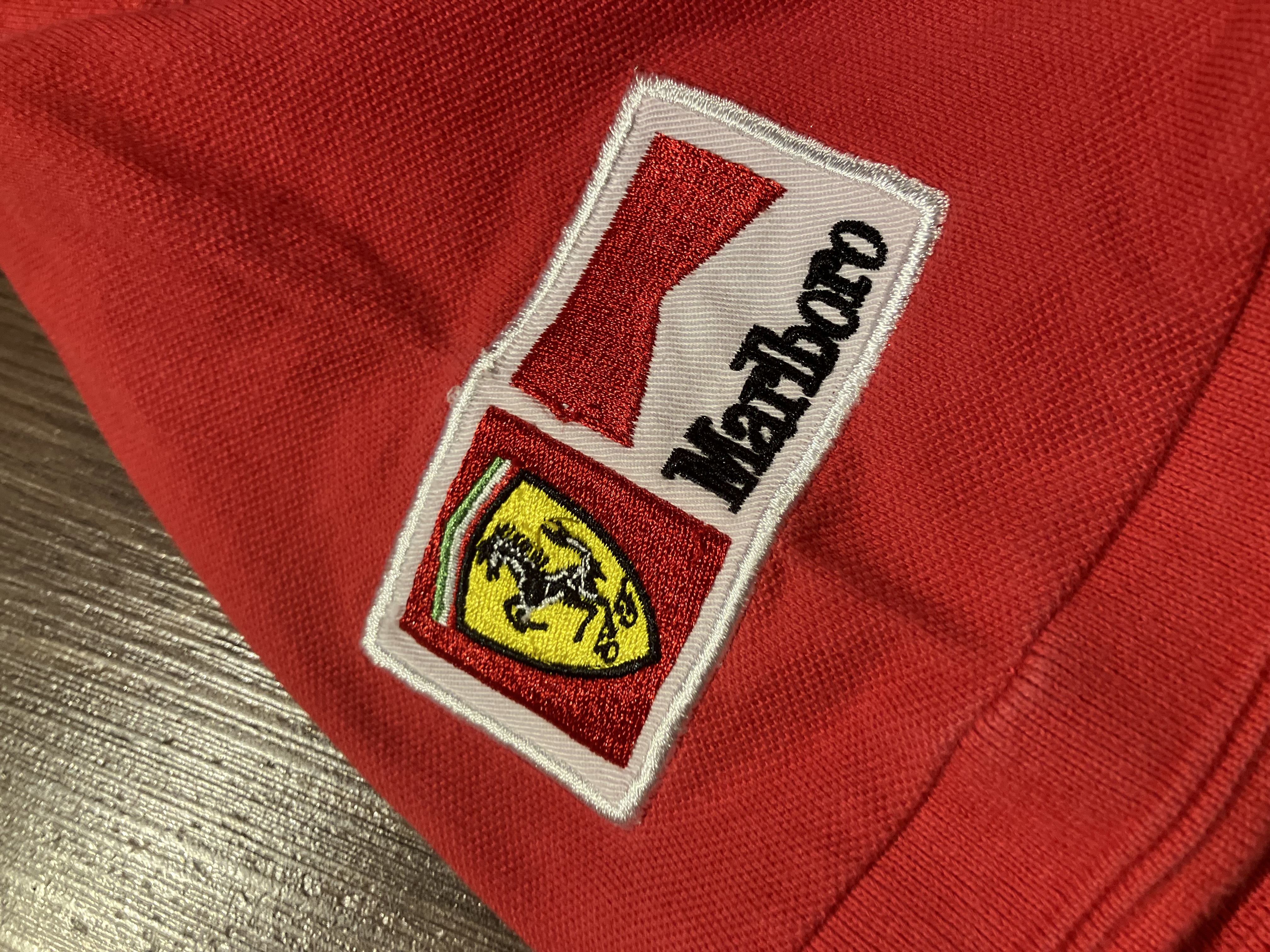 [L] 1996 Marlboro Scuderia Ferrari Team Logo Polo Shirt