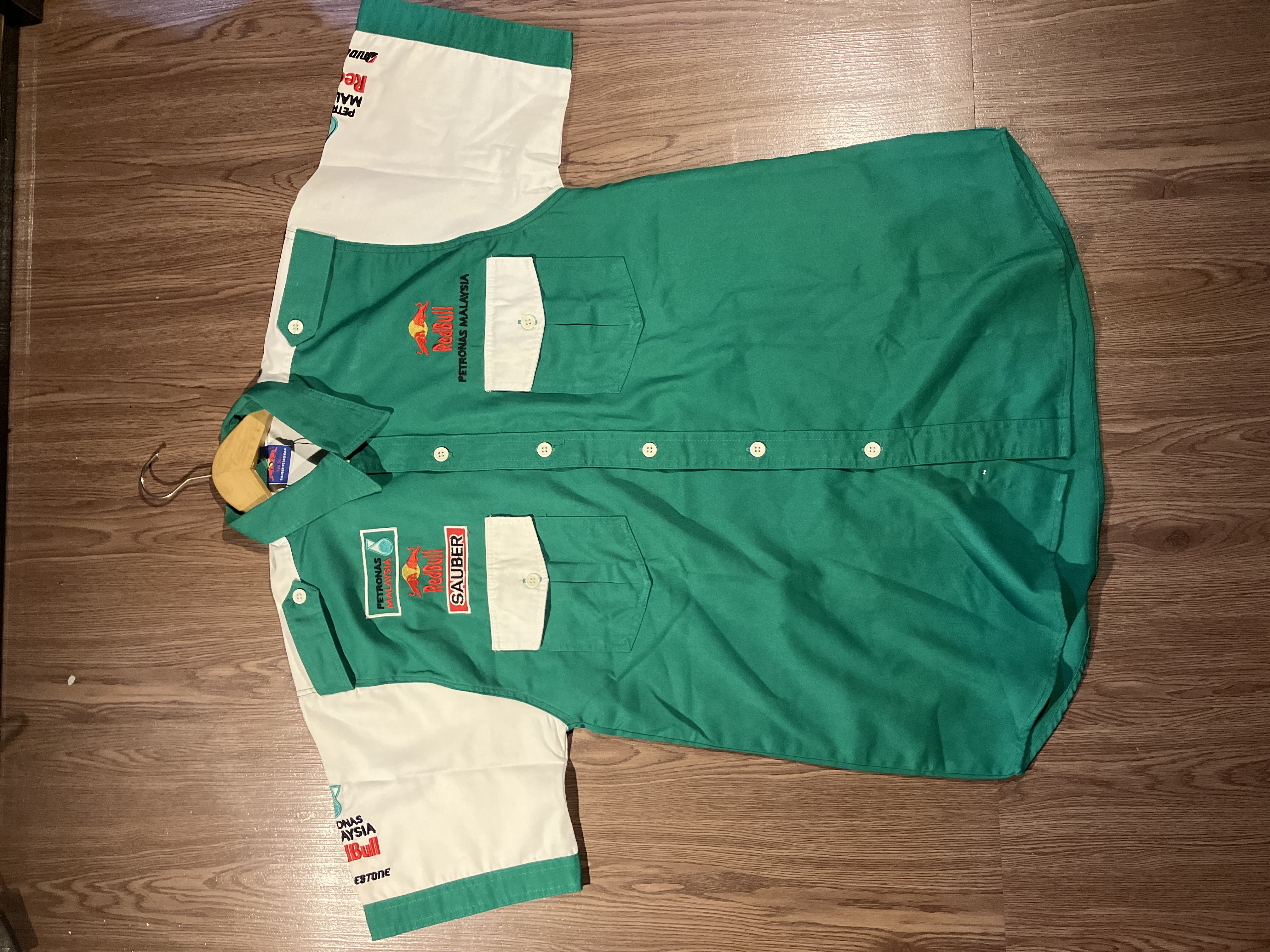 [L] 2002 Sauber Petronas Redbull Team Logo Workshirt