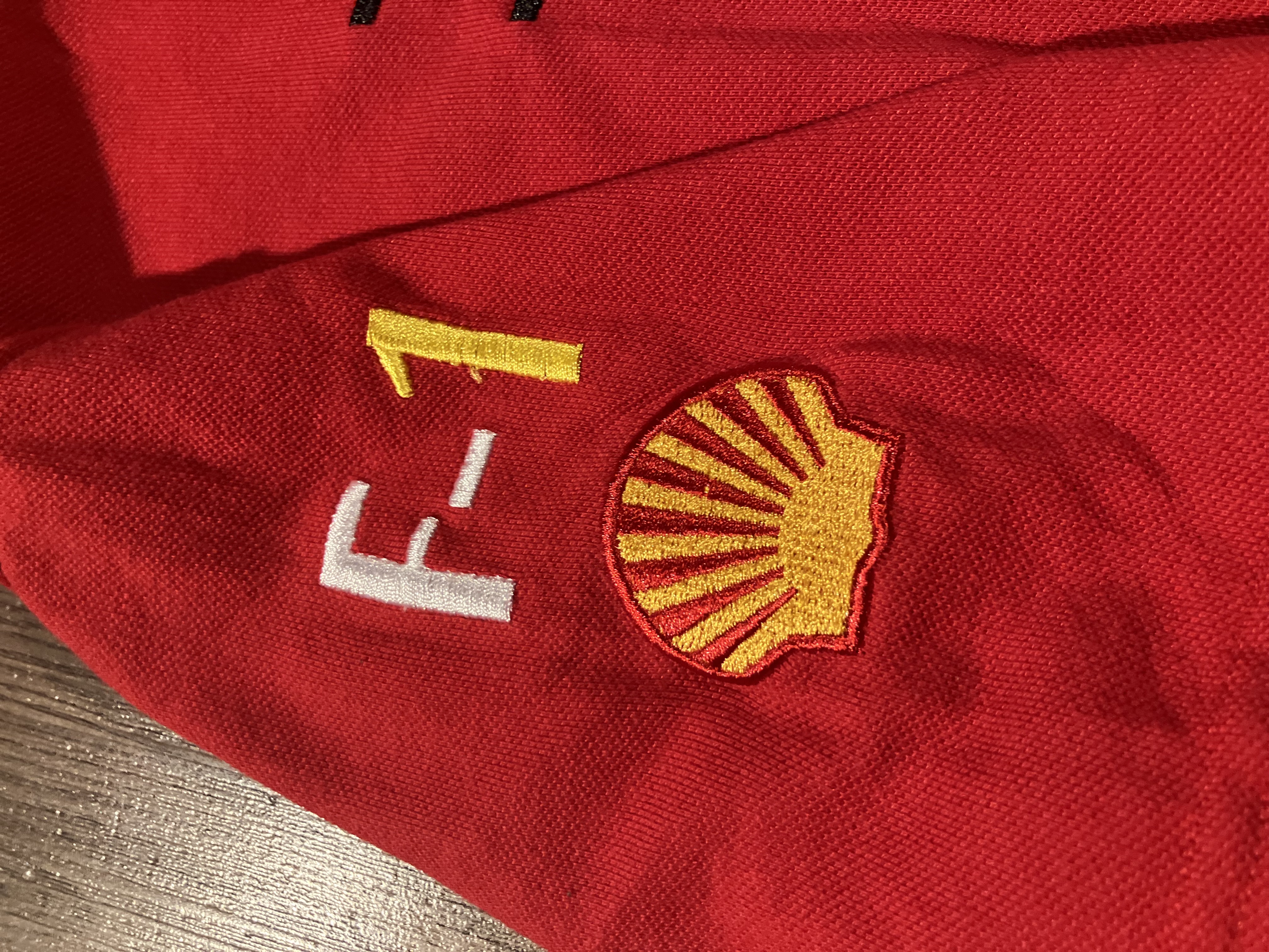 [L] Scuderia Ferrari Team Big Logo Polo Shirt