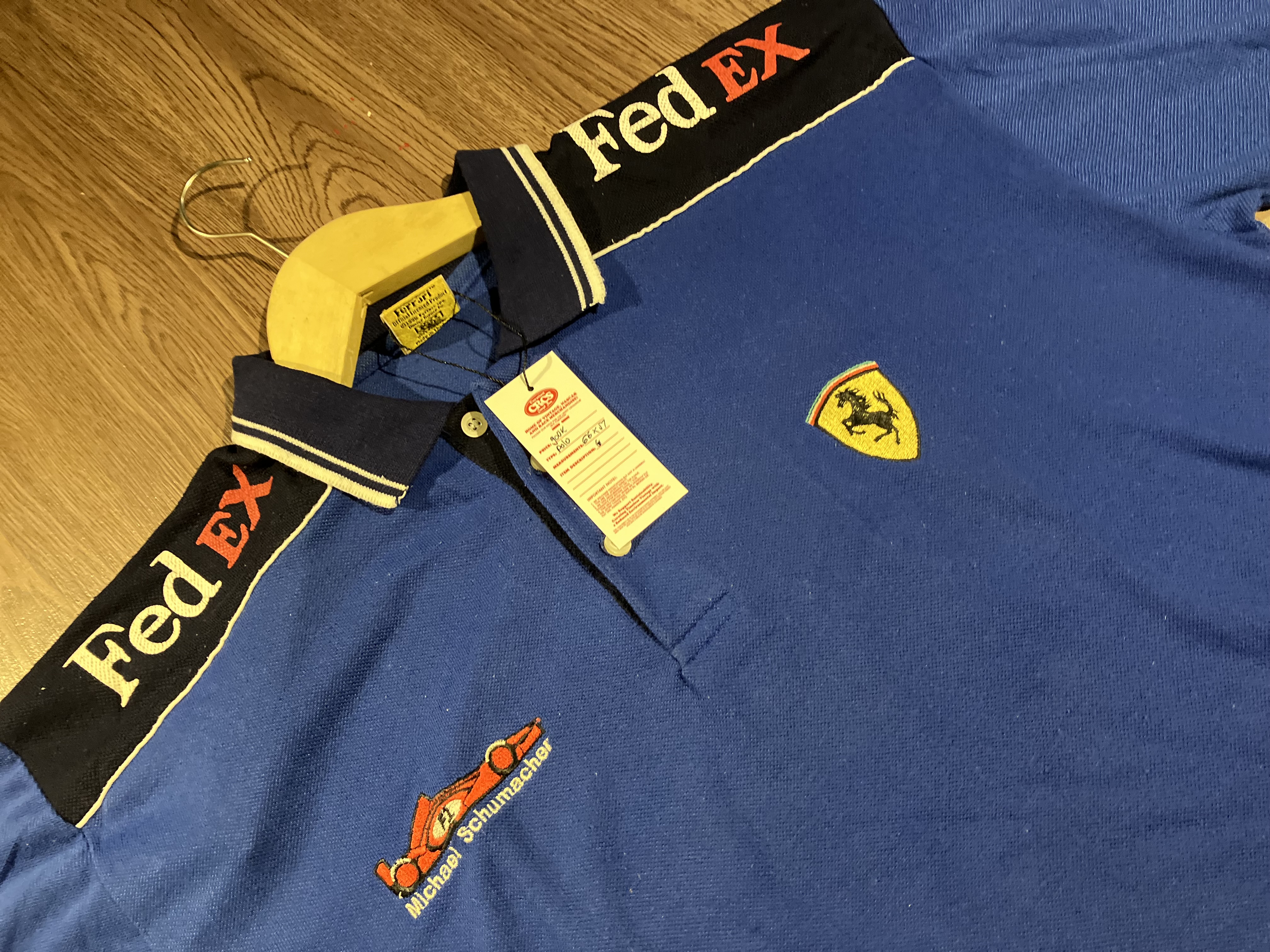 [L] 1996 Michael Schumacher Marlboro Ferrari Team Polo Shirt
