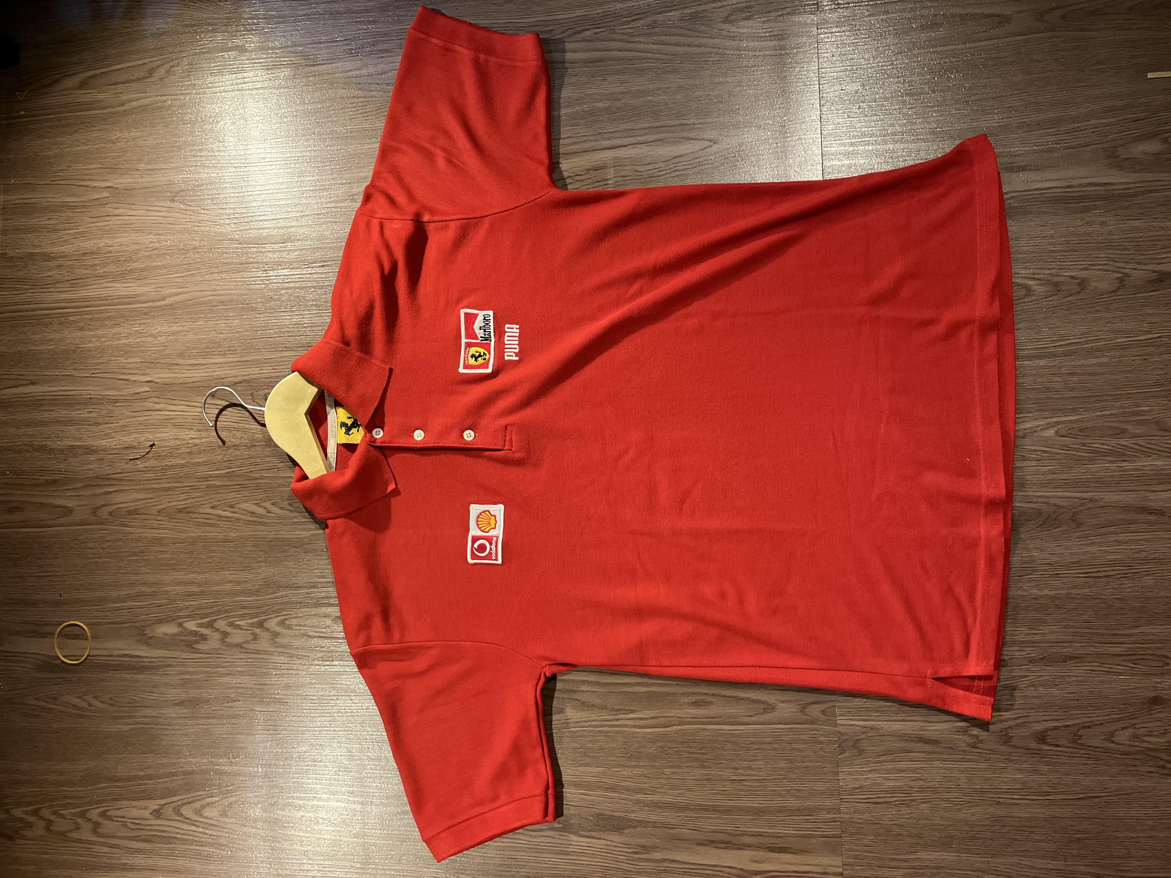 [L] 1996 Marlboro Ferrari Team Logo Polo Shirt