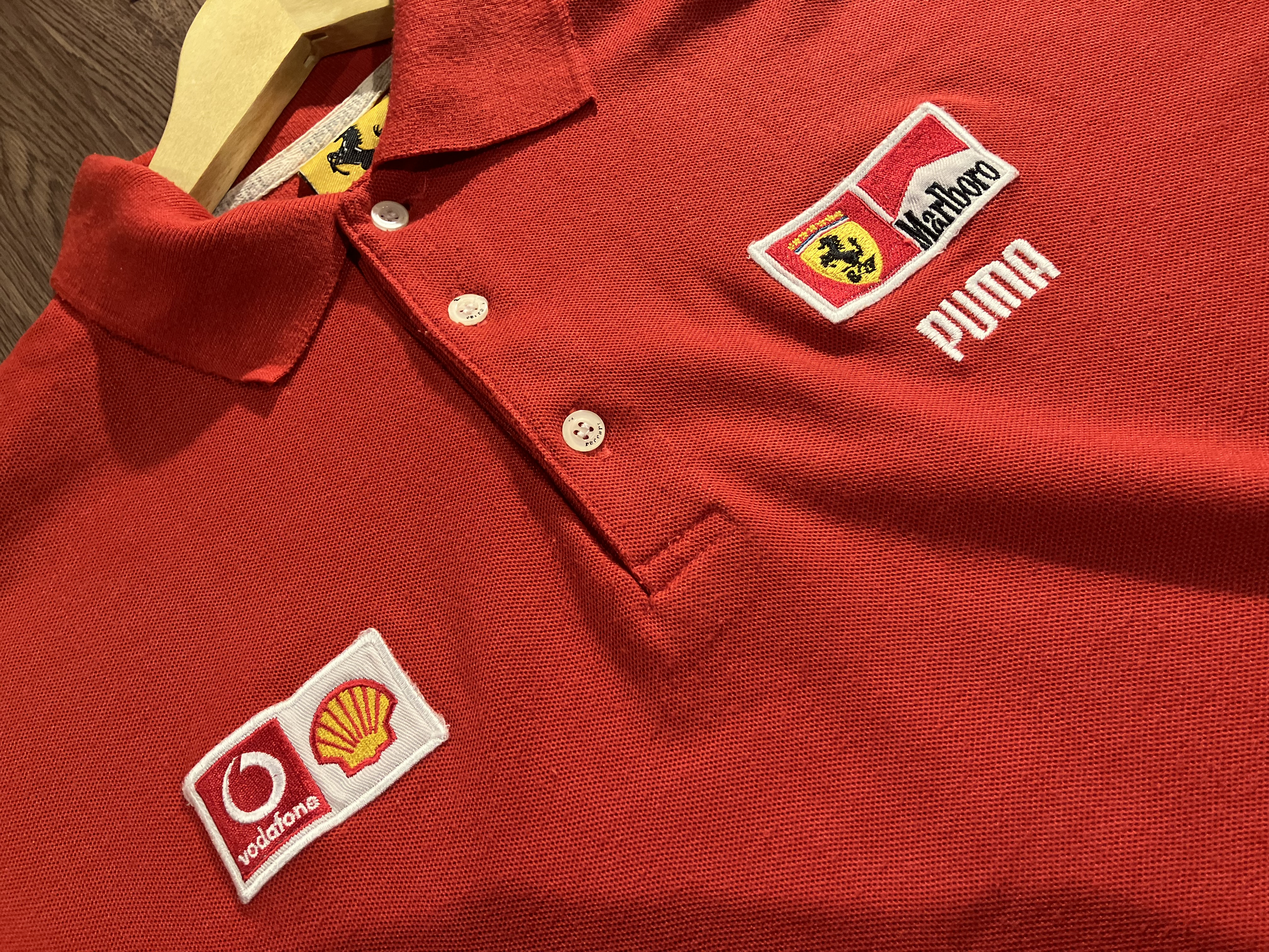 [L] 1996 Marlboro Ferrari Team Logo Polo Shirt