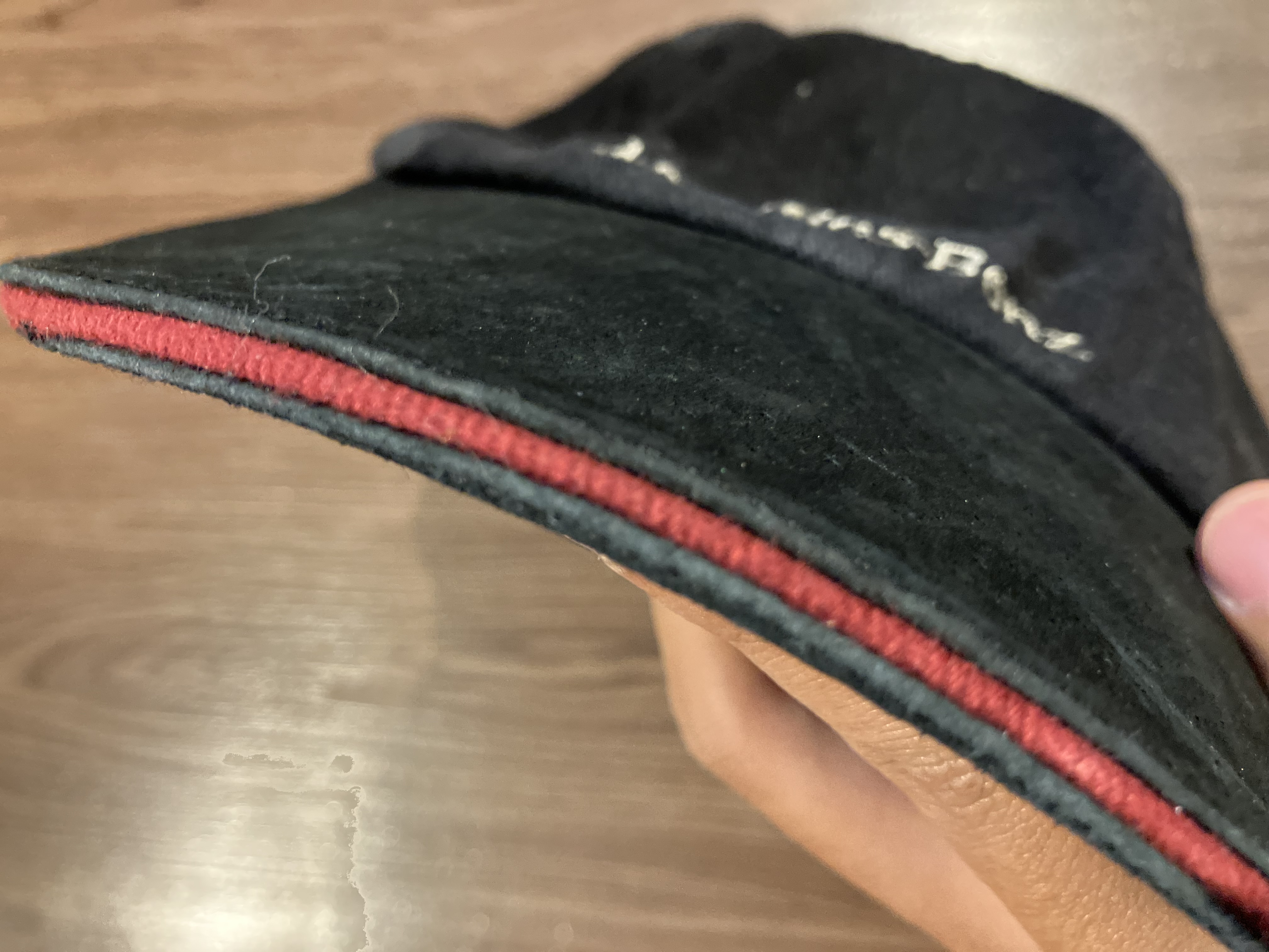 [OSFA] Mercedes Benz Leather Visor Embroidered Logo Trucker