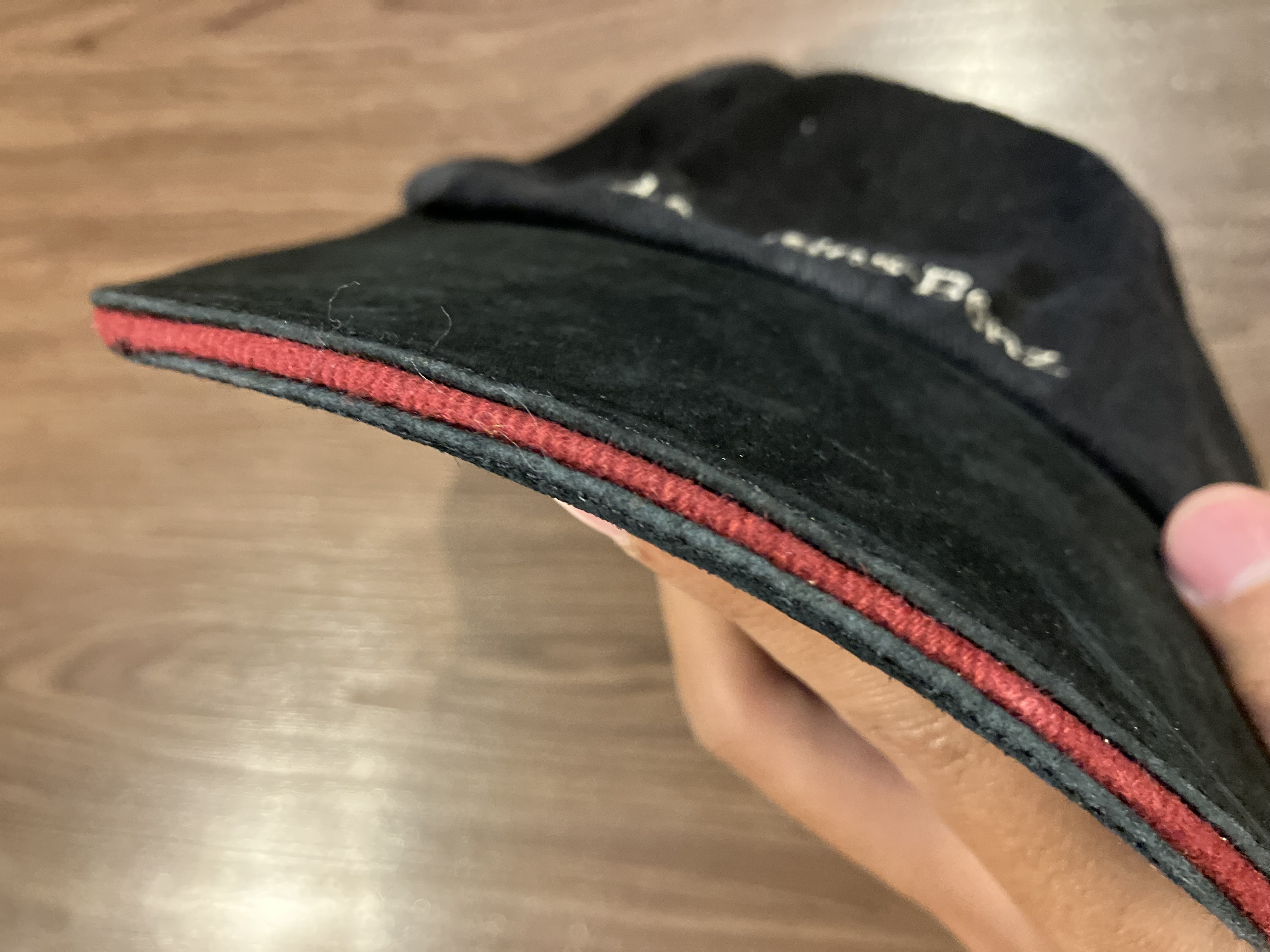 [OSFA] Mercedes Benz Leather Visor Embroidered Logo Trucker