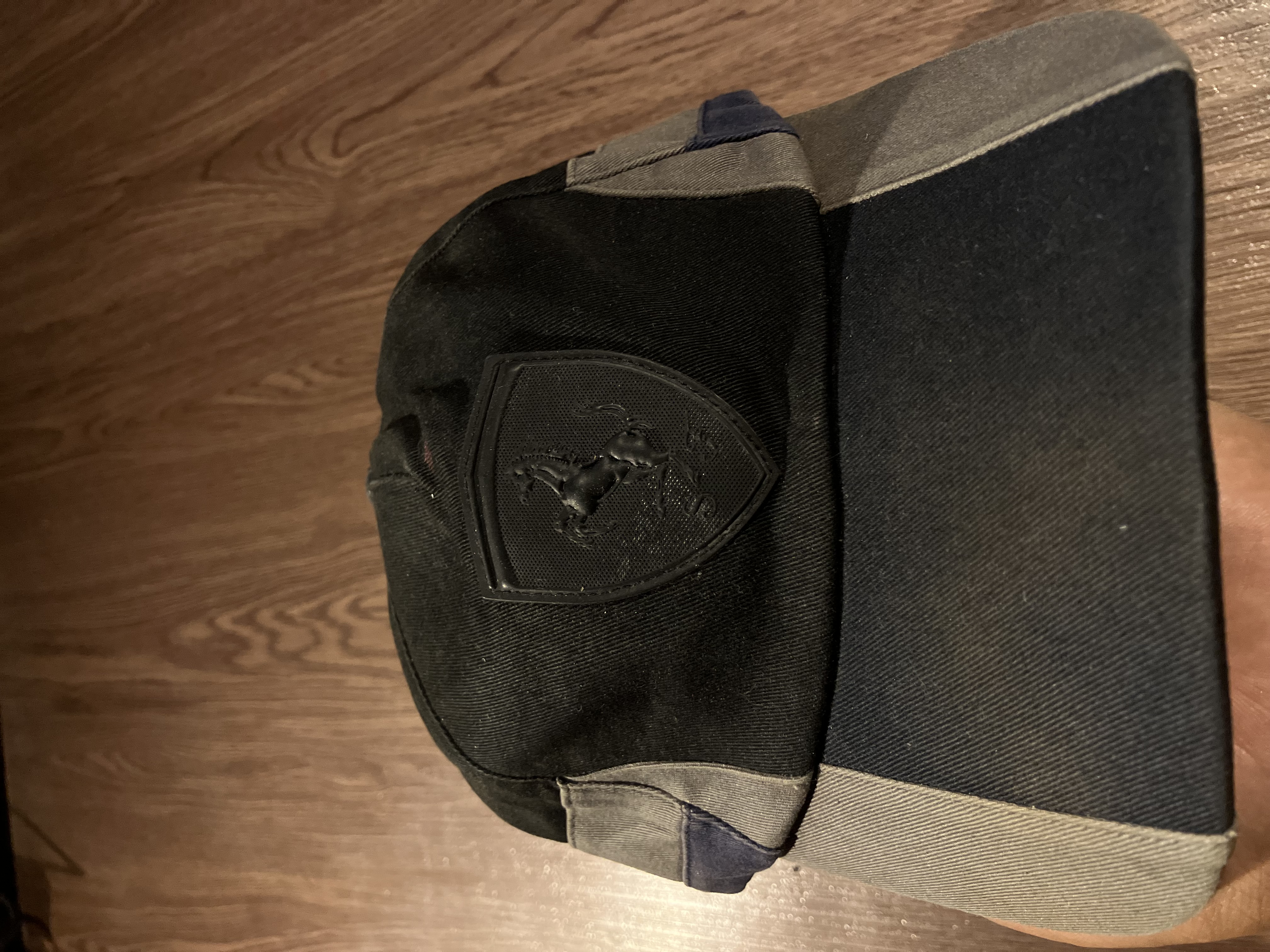 [OSFA] Puma Ferrari Embossed Leather Logo Cap