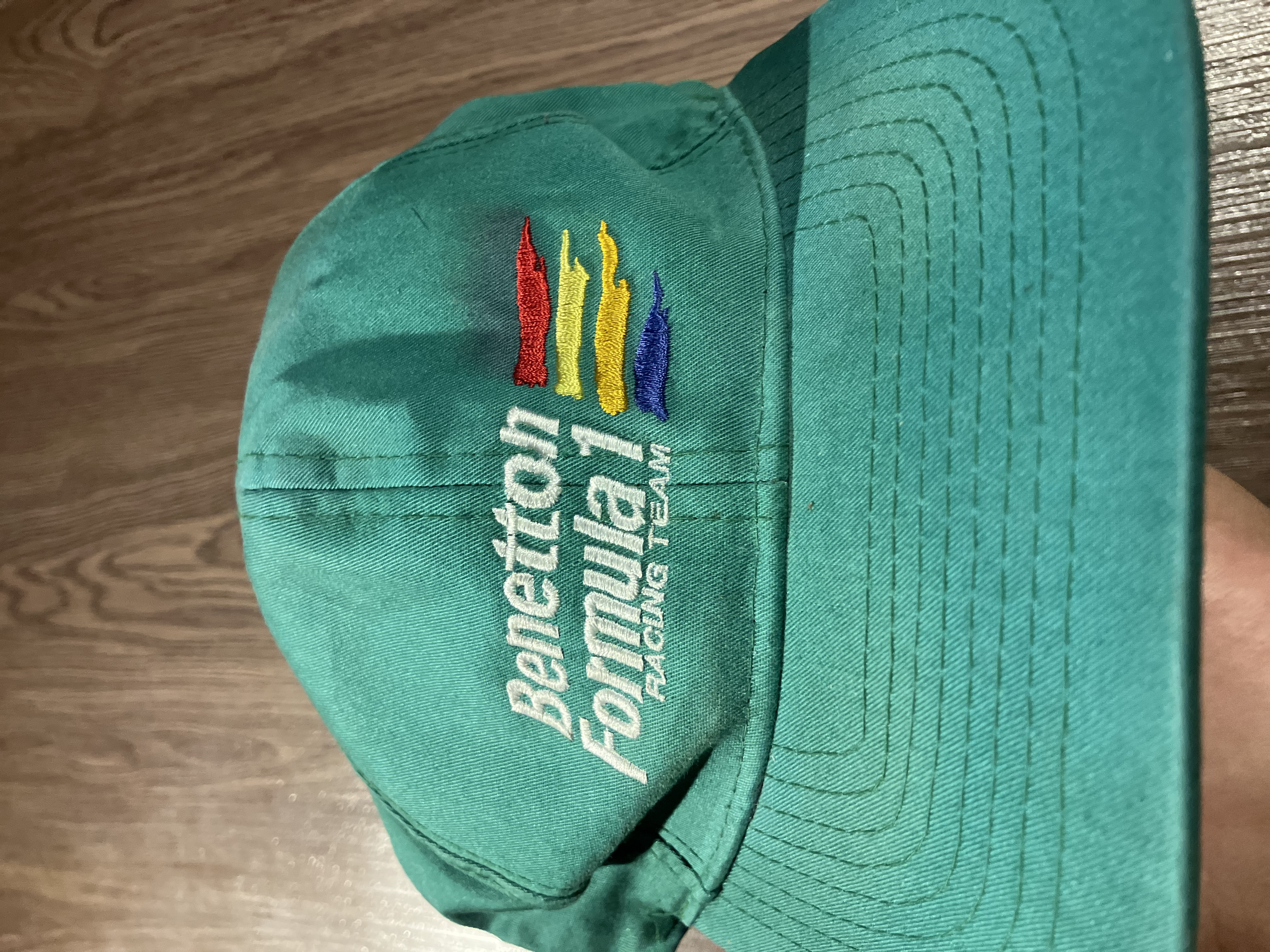 [OSFA] Benetton Formula 1 Racing Embroidered Logo Cap