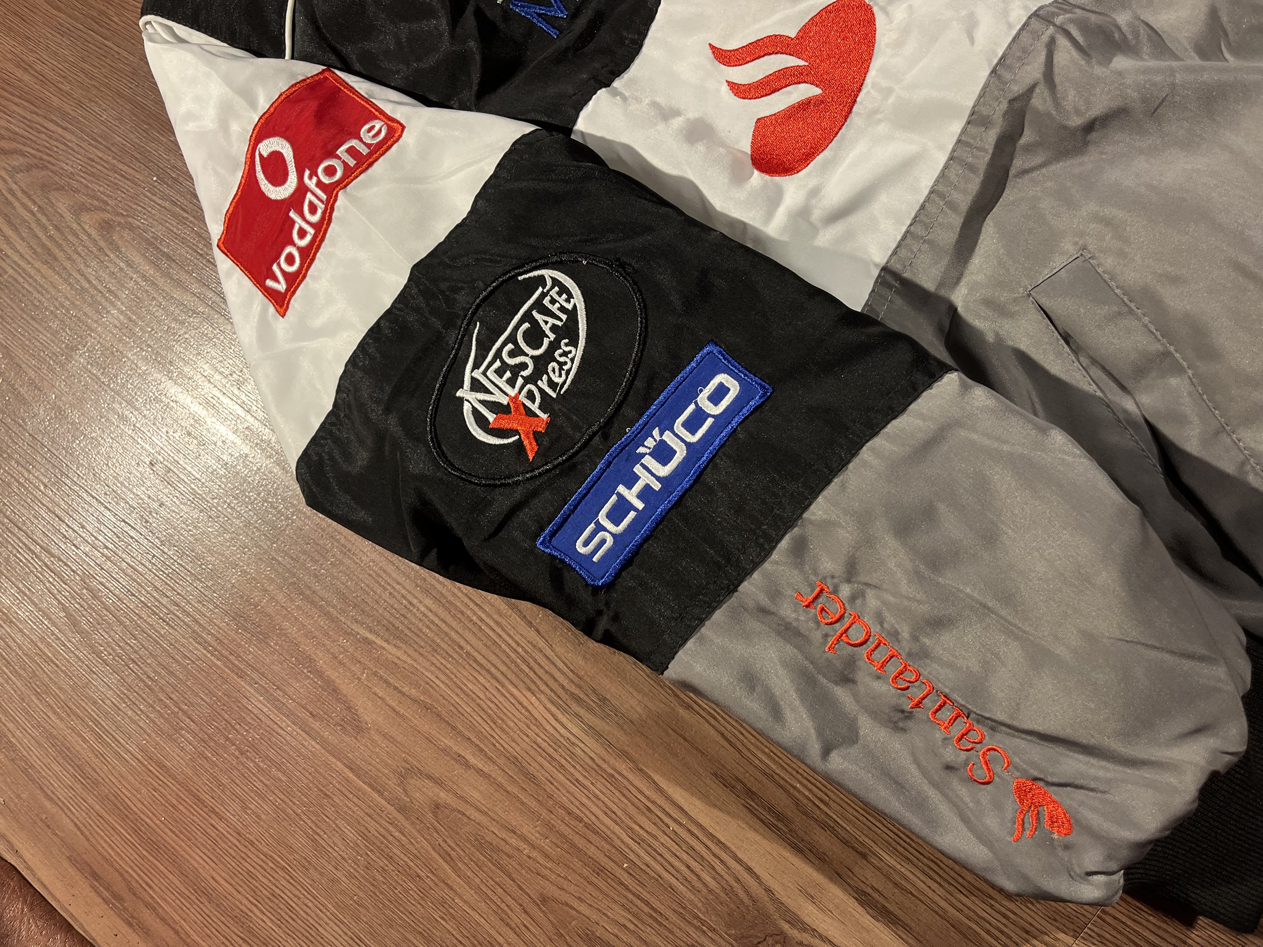 [XL] Vintage Mercedes Benz Santander Formula 1 Race Jacket