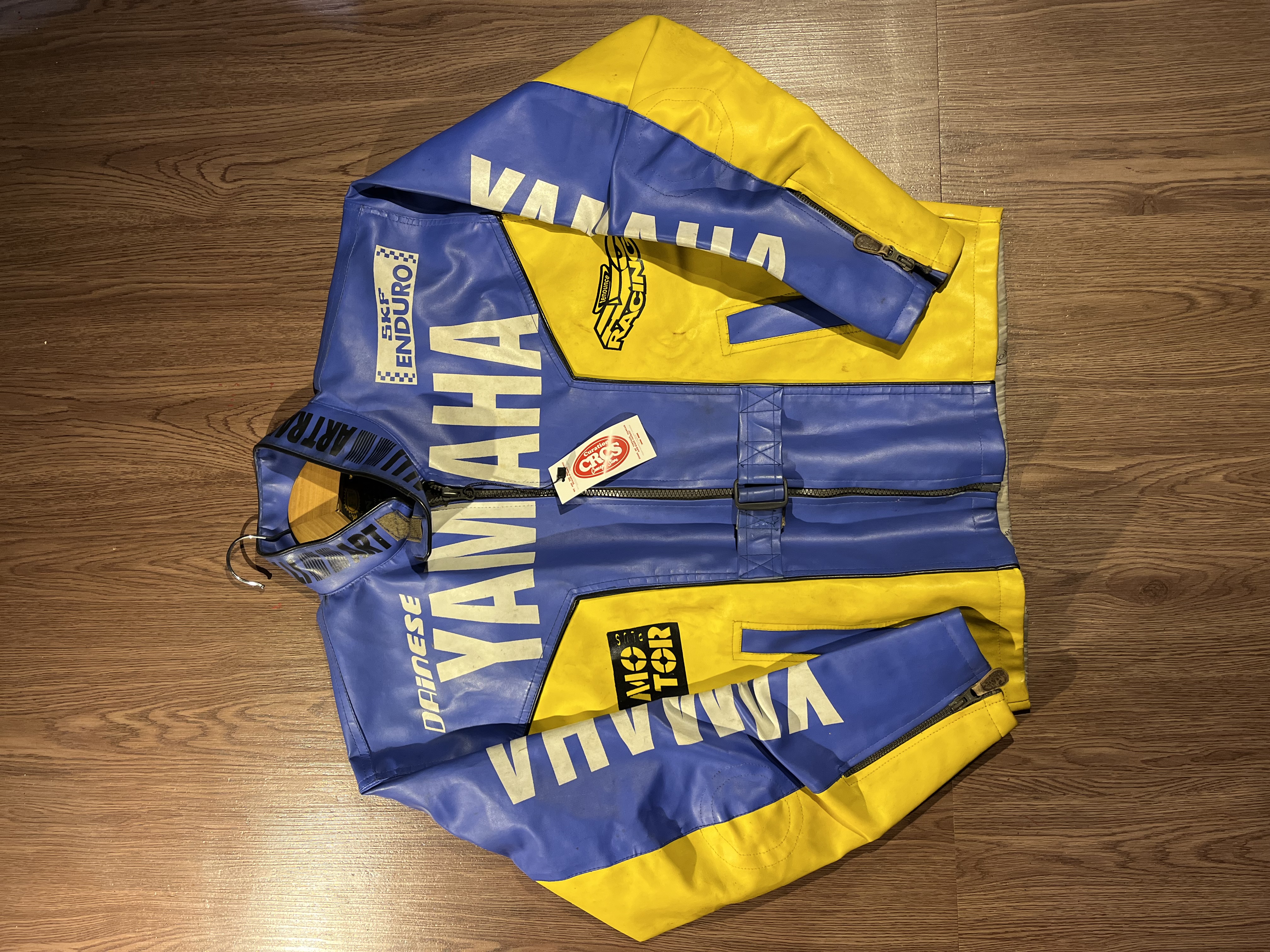 [L] Vintage Yamaha Motul Team Race Leather Jacket