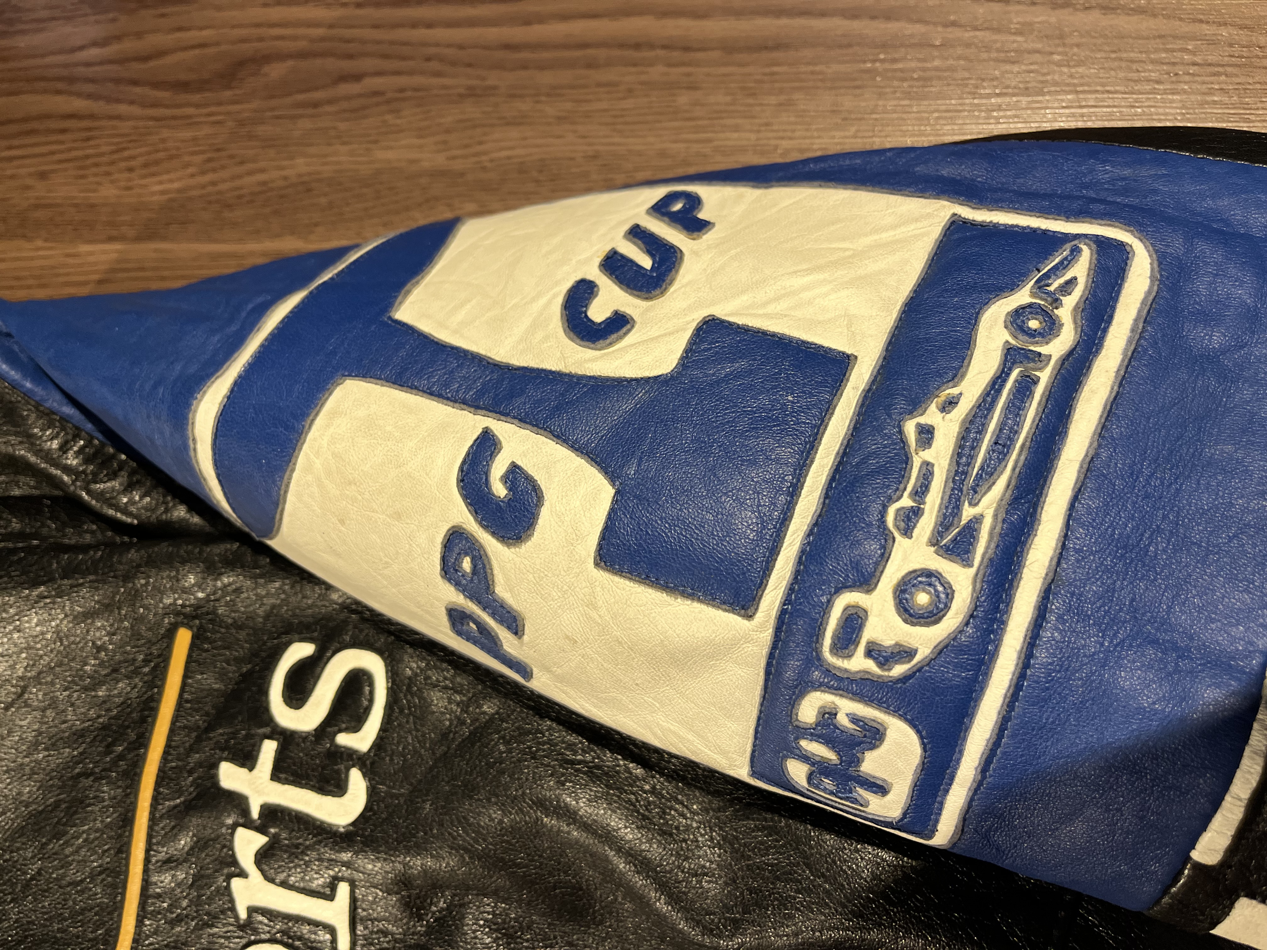 [XL] Vintage PPG Motorsport Genuine Lamb Leather Race Jacket